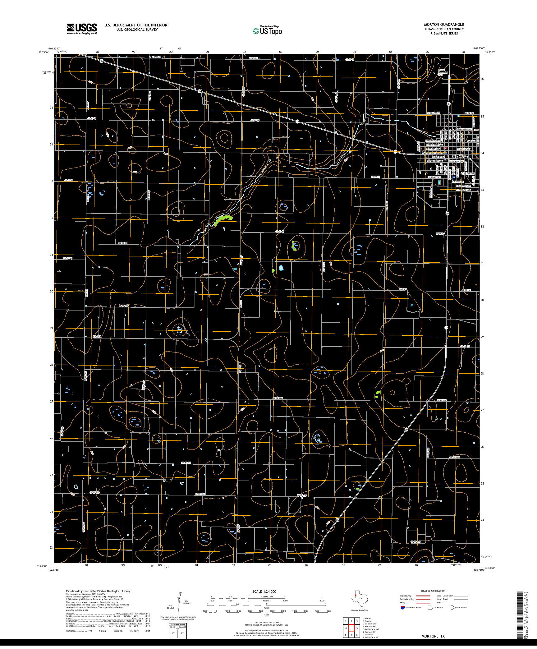 USGS US TOPO 7.5-MINUTE MAP FOR MORTON, TX 2019