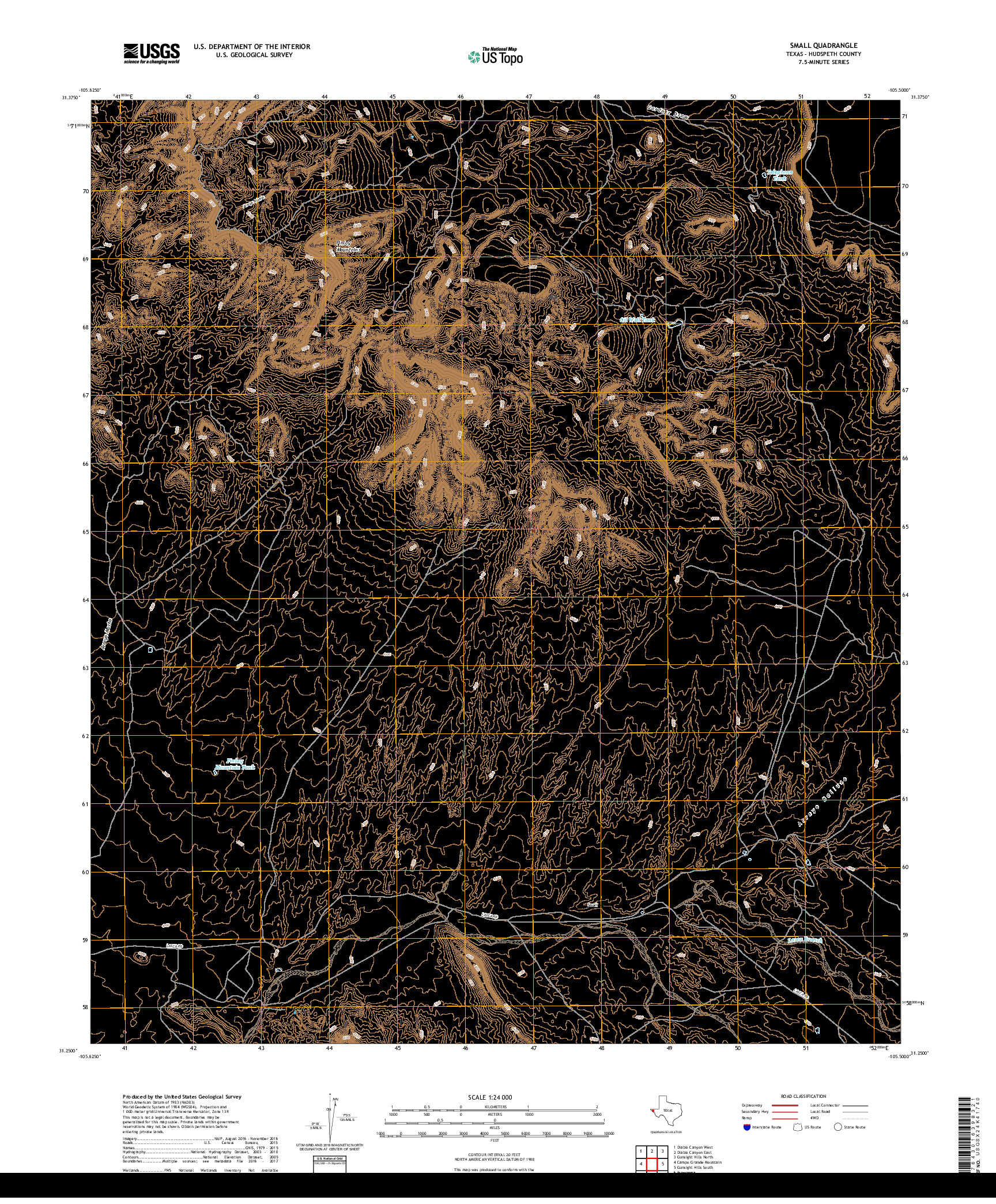 USGS US TOPO 7.5-MINUTE MAP FOR SMALL, TX 2019