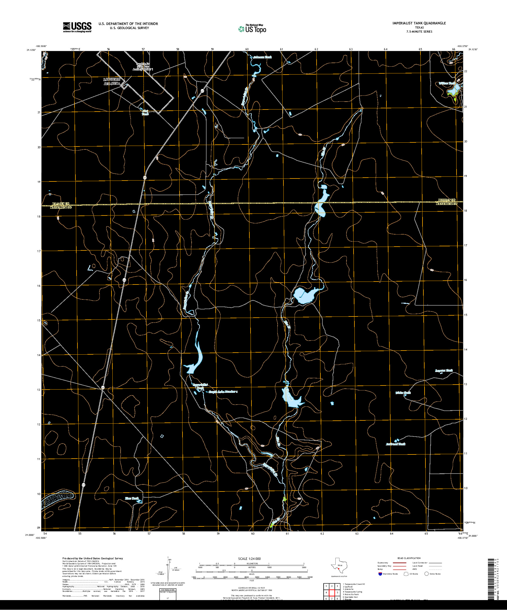 USGS US TOPO 7.5-MINUTE MAP FOR IMPERIALIST TANK, TX 2019