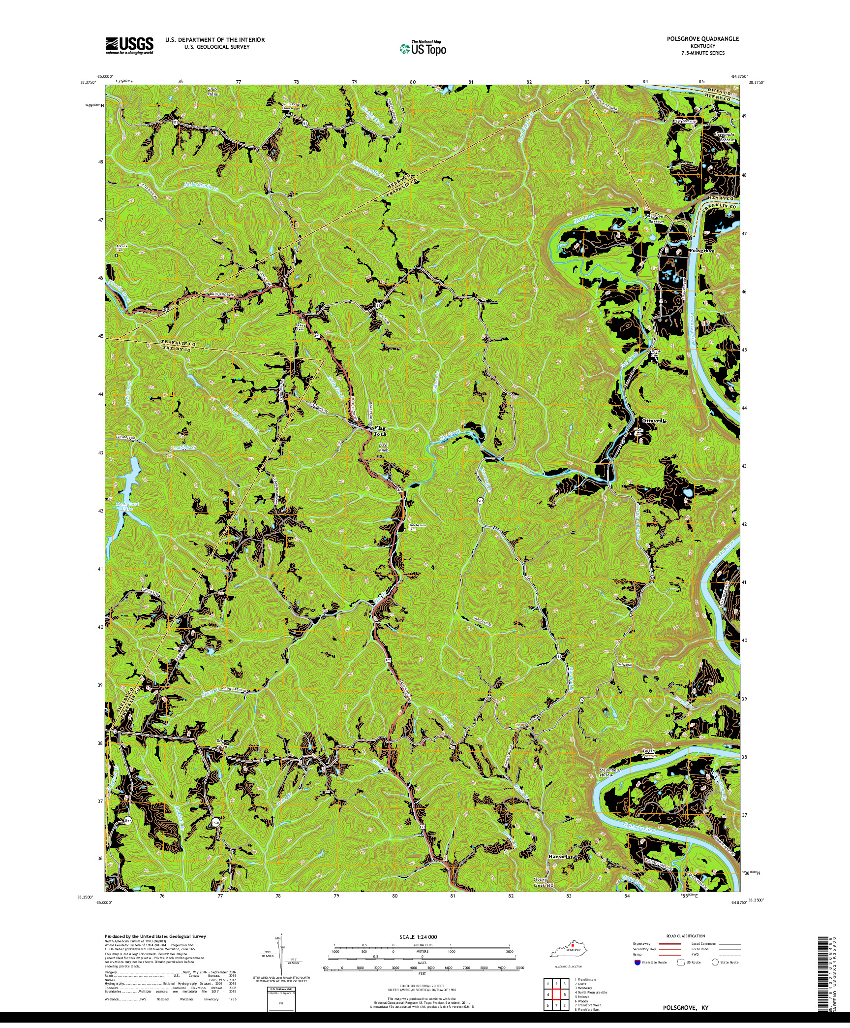 USGS US TOPO 7.5-MINUTE MAP FOR POLSGROVE, KY 2019