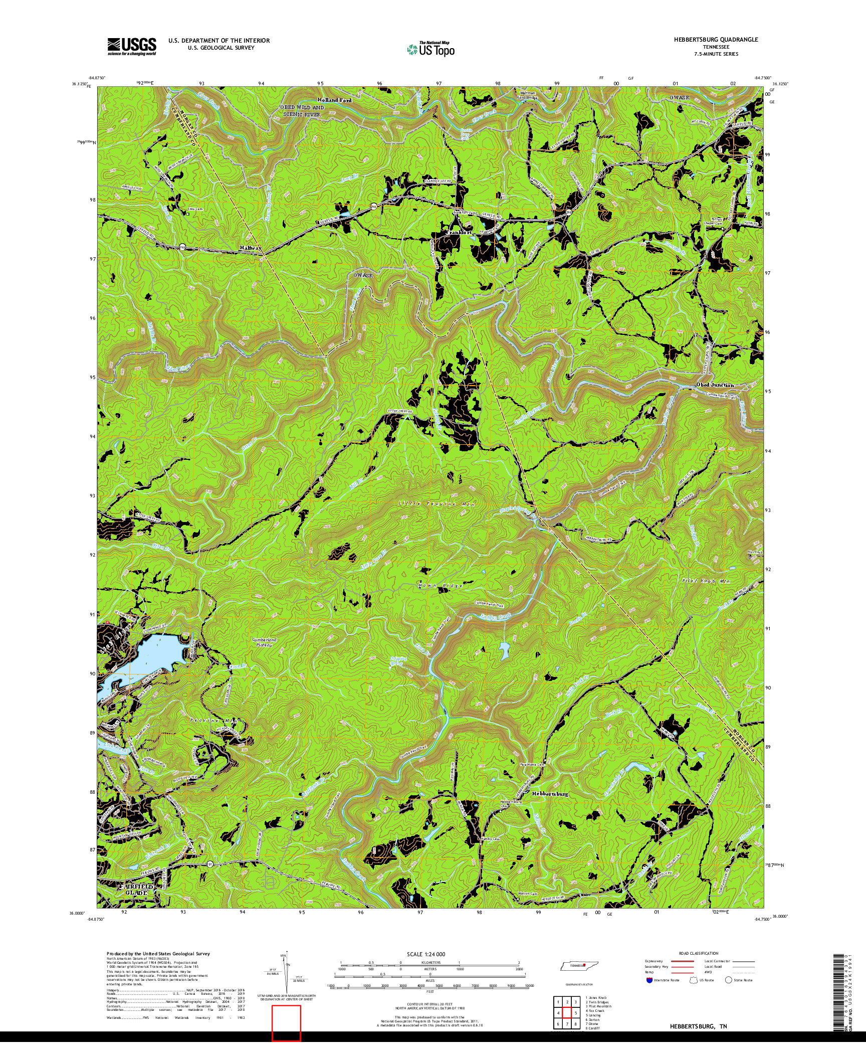 USGS US TOPO 7.5-MINUTE MAP FOR HEBBERTSBURG, TN 2019