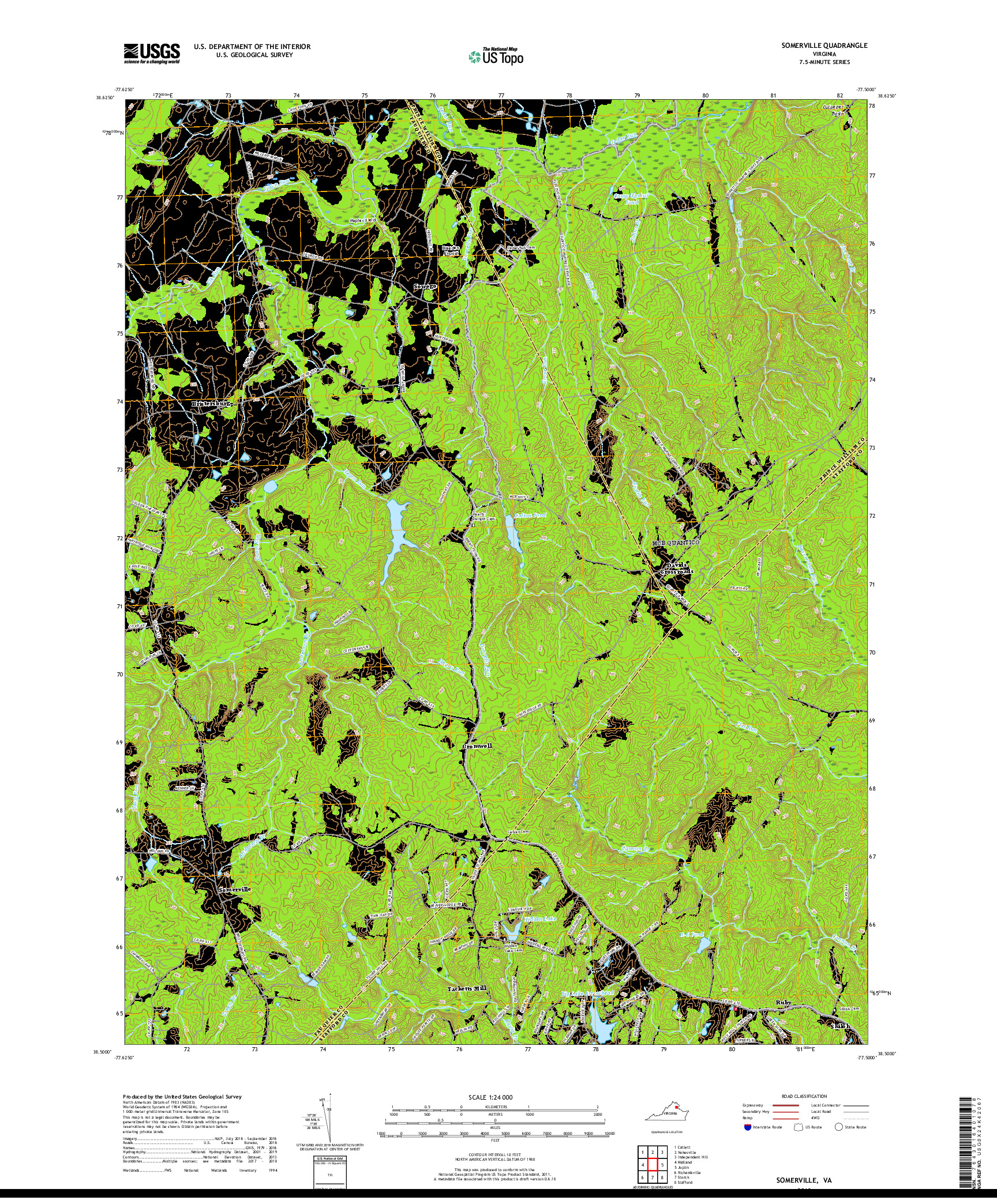 USGS US TOPO 7.5-MINUTE MAP FOR SOMERVILLE, VA 2019