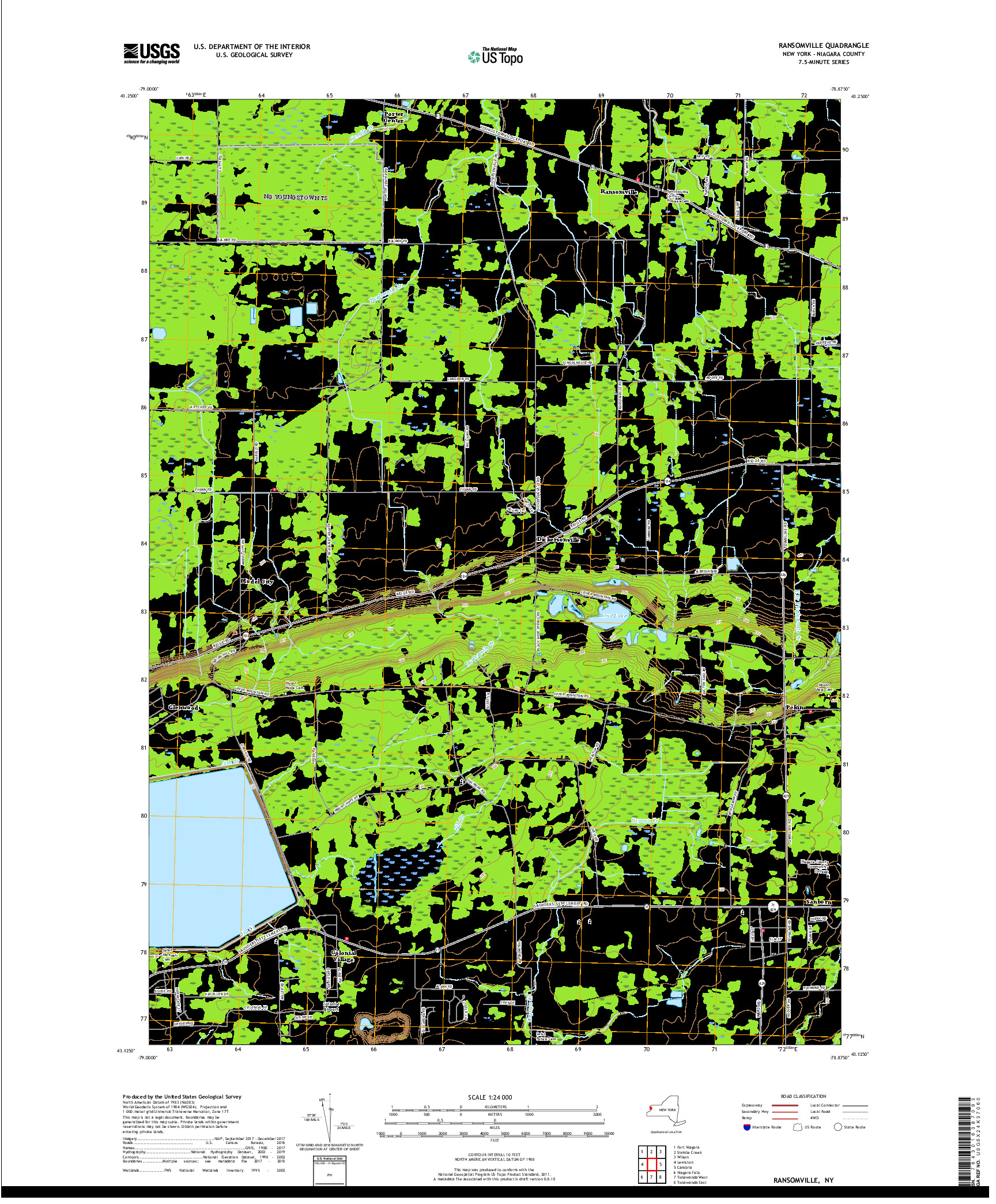 USGS US TOPO 7.5-MINUTE MAP FOR RANSOMVILLE, NY 2019