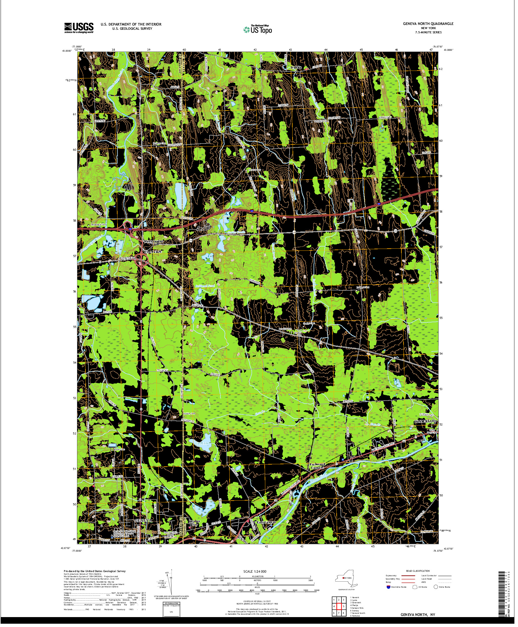 USGS US TOPO 7.5-MINUTE MAP FOR GENEVA NORTH, NY 2019