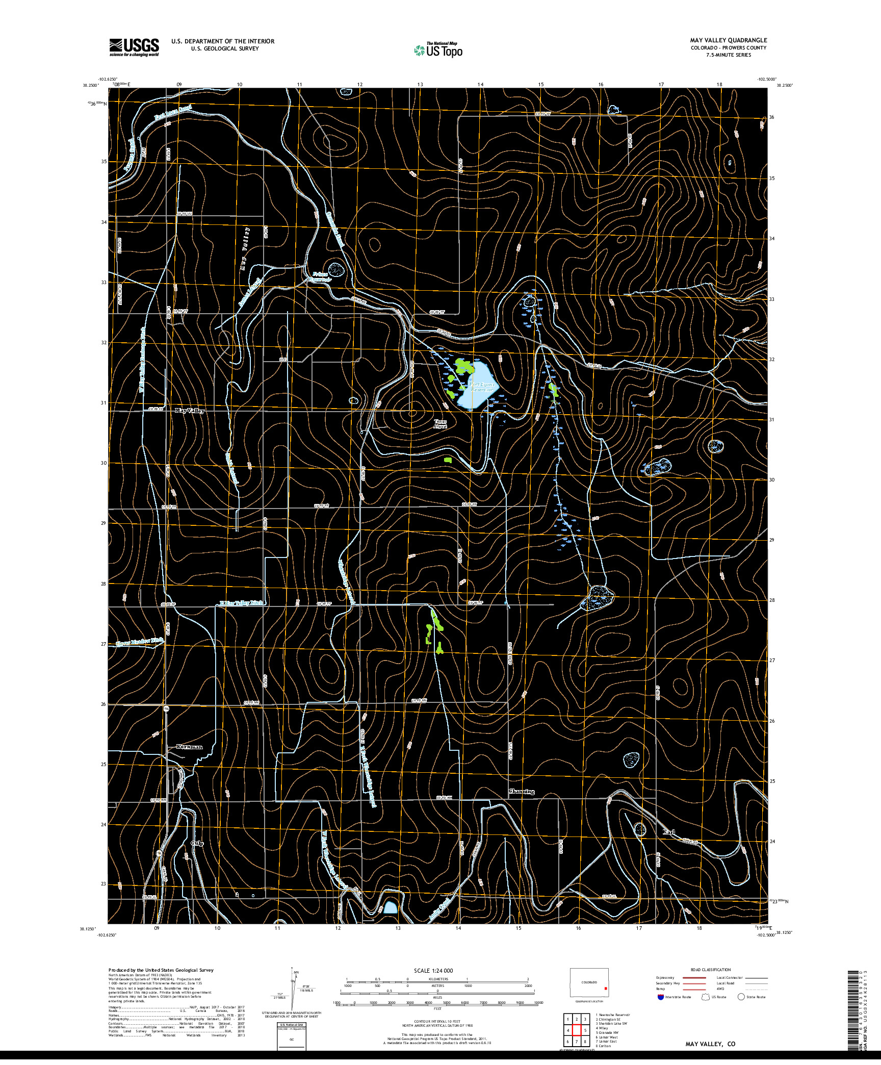 USGS US TOPO 7.5-MINUTE MAP FOR MAY VALLEY, CO 2019