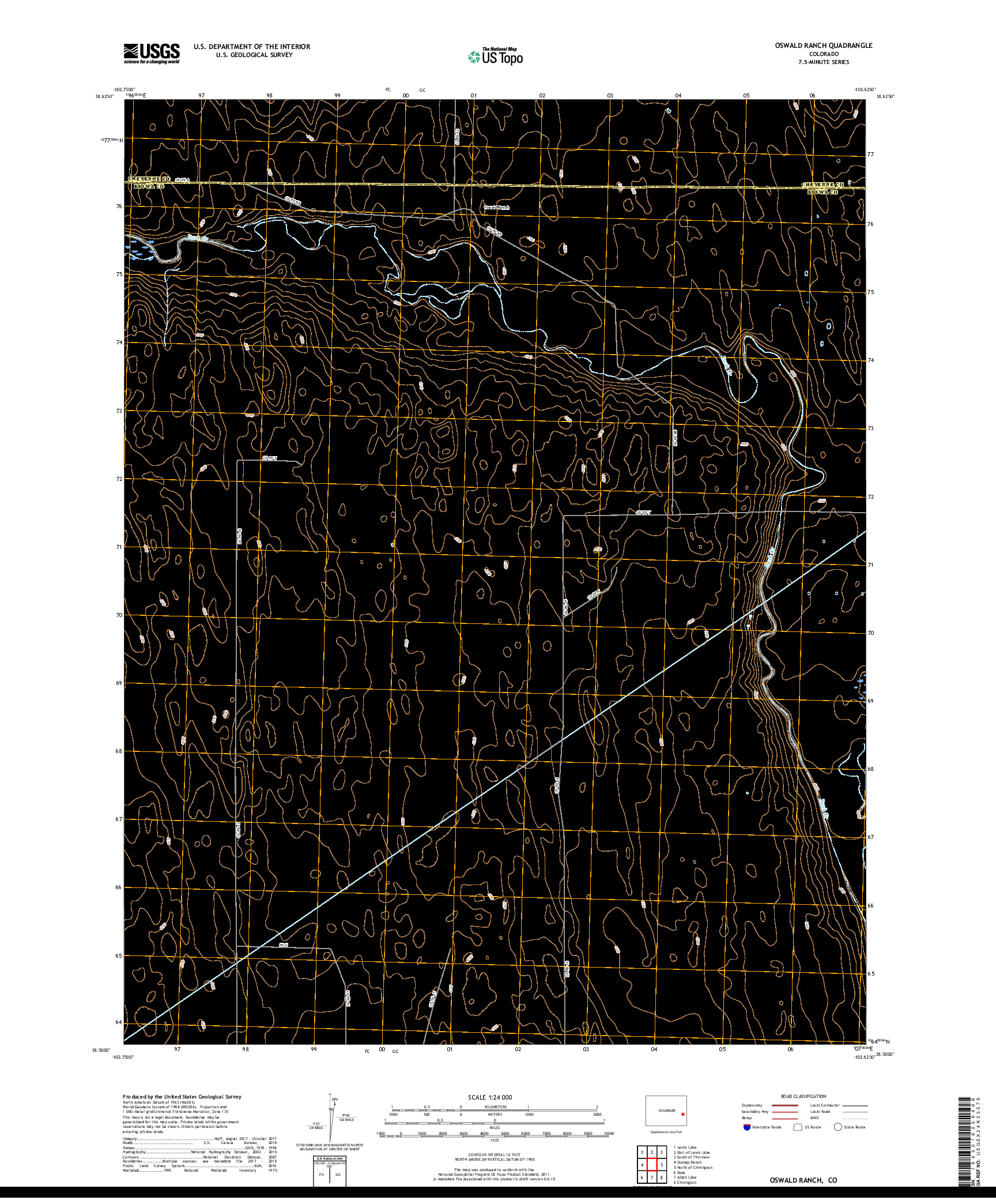 USGS US TOPO 7.5-MINUTE MAP FOR OSWALD RANCH, CO 2019