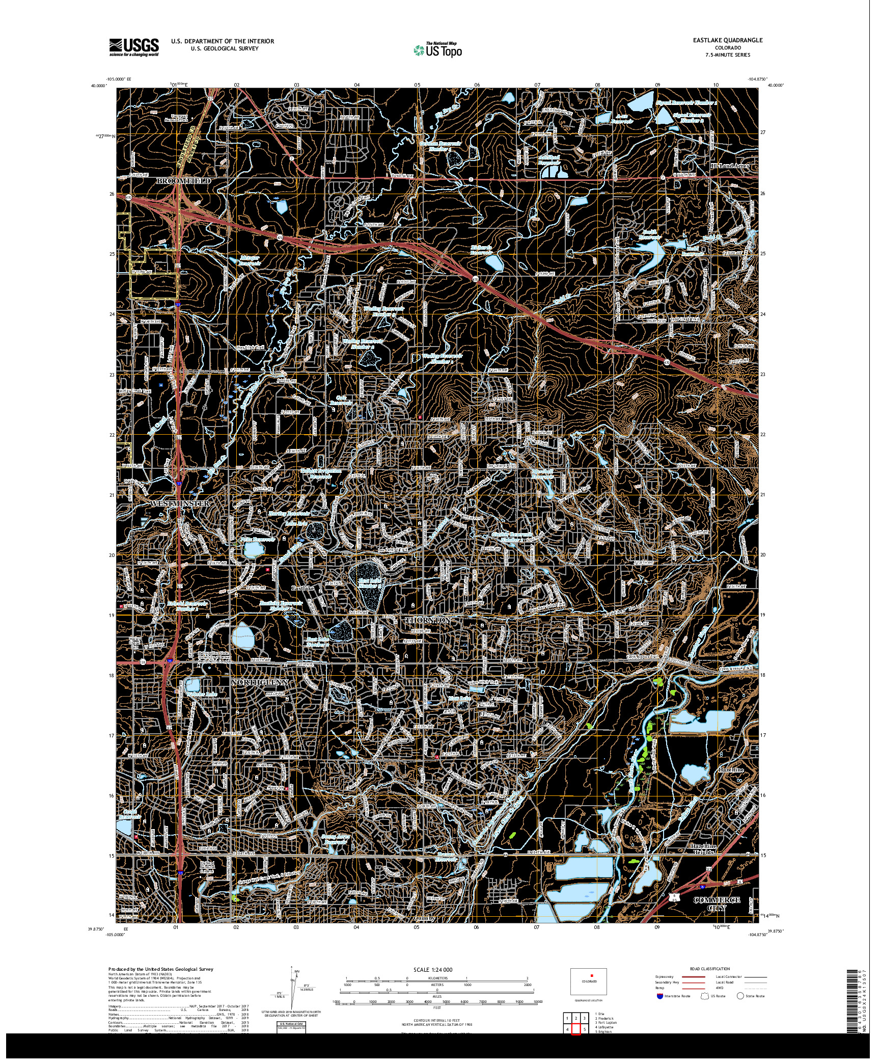 USGS US TOPO 7.5-MINUTE MAP FOR EASTLAKE, CO 2019