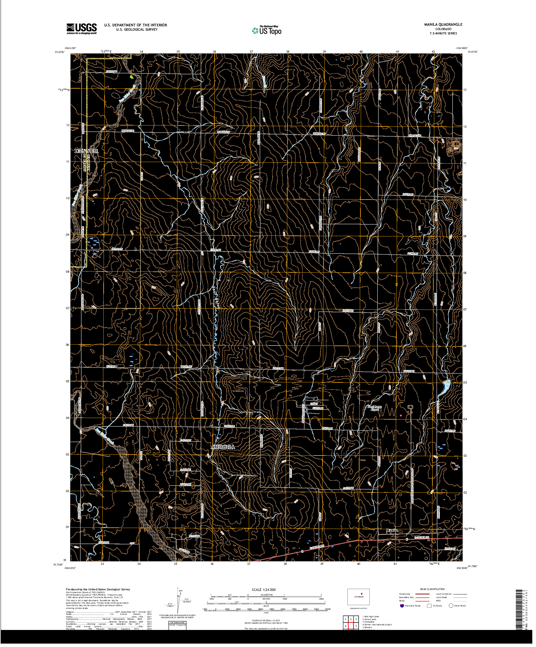 USGS US TOPO 7.5-MINUTE MAP FOR MANILA, CO 2019