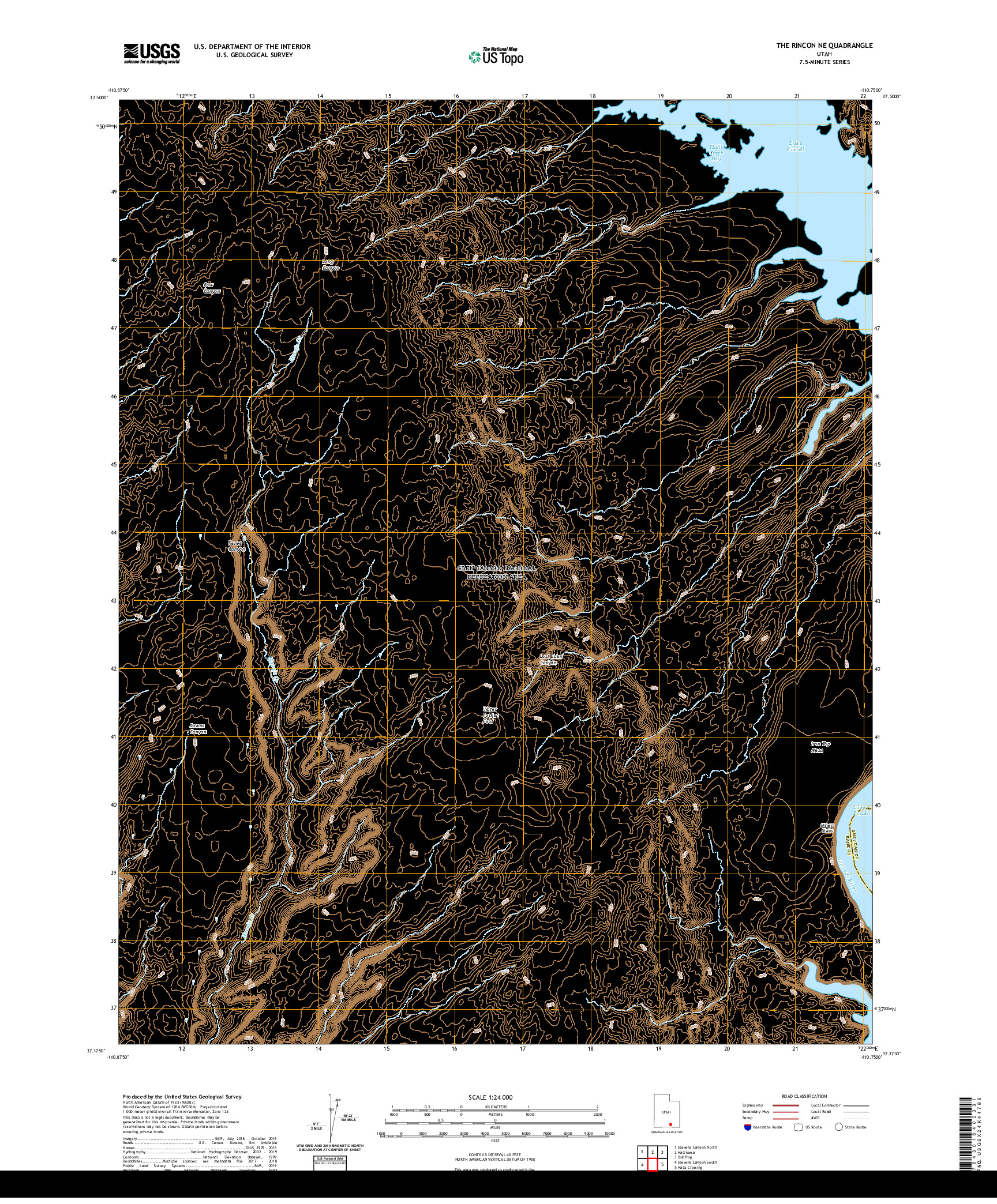 USGS US TOPO 7.5-MINUTE MAP FOR THE RINCON NE, UT 2020