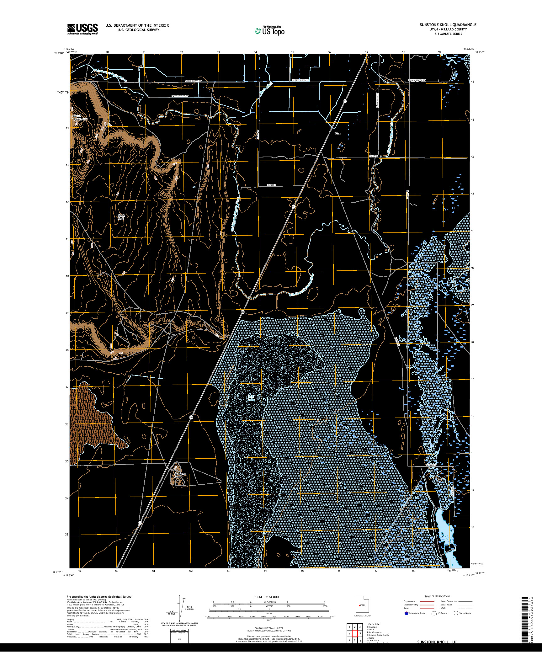 USGS US TOPO 7.5-MINUTE MAP FOR SUNSTONE KNOLL, UT 2020