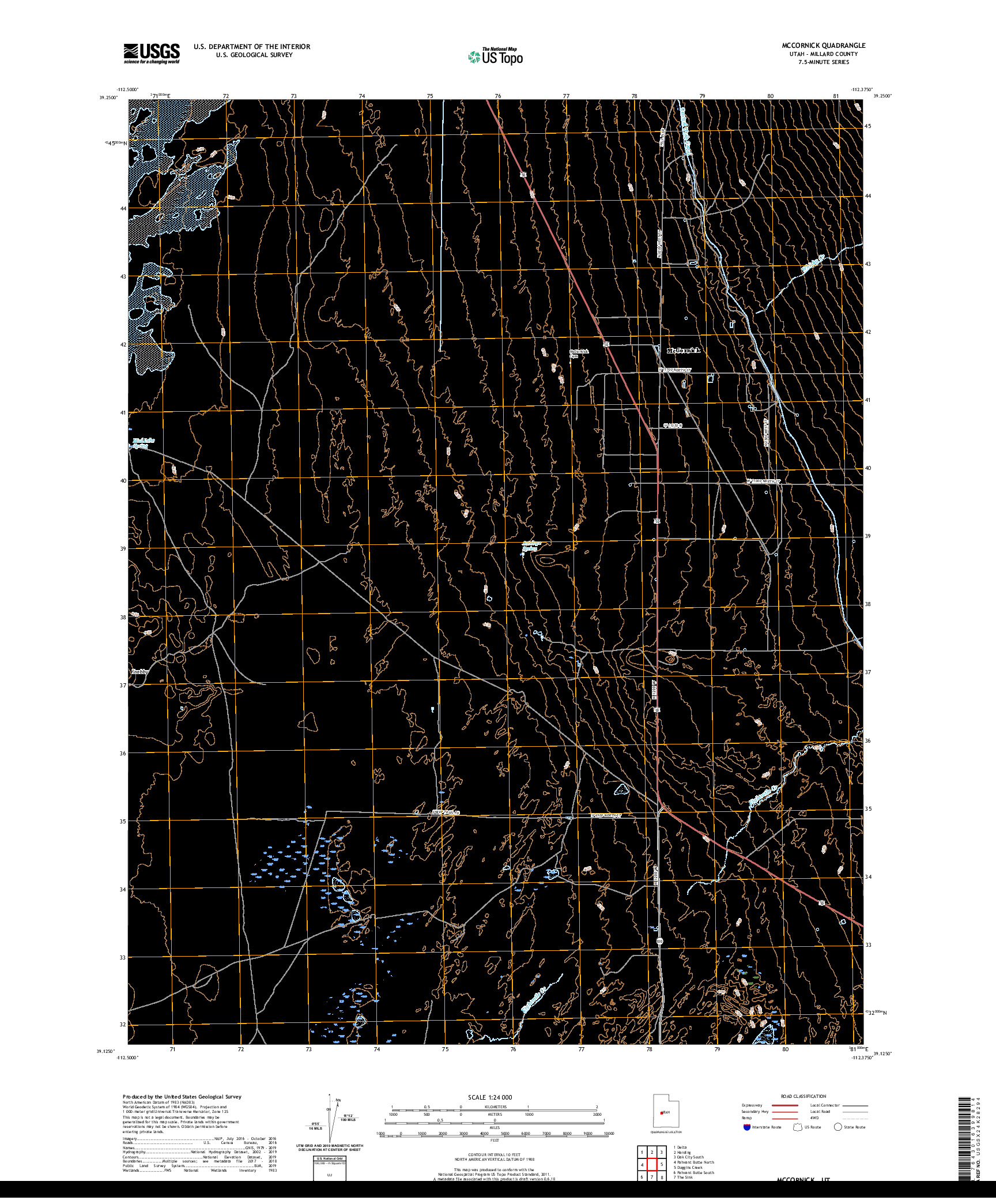 USGS US TOPO 7.5-MINUTE MAP FOR MCCORNICK, UT 2020