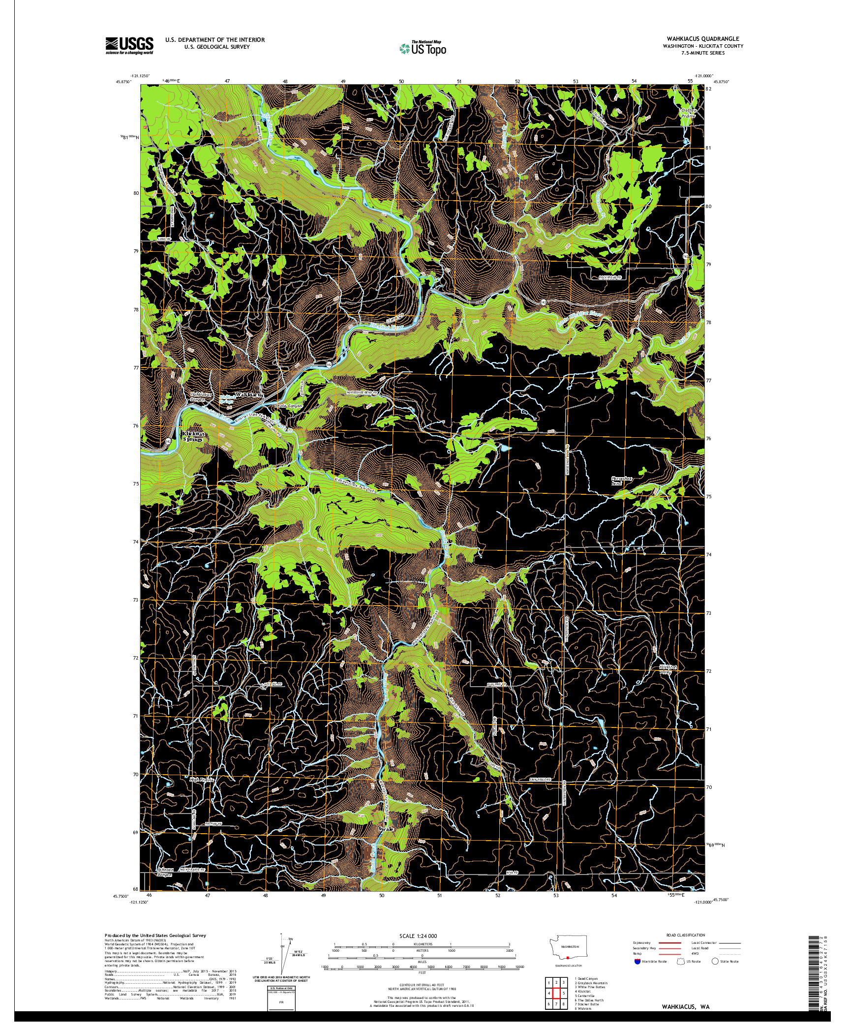 USGS US TOPO 7.5-MINUTE MAP FOR WAHKIACUS, WA 2020