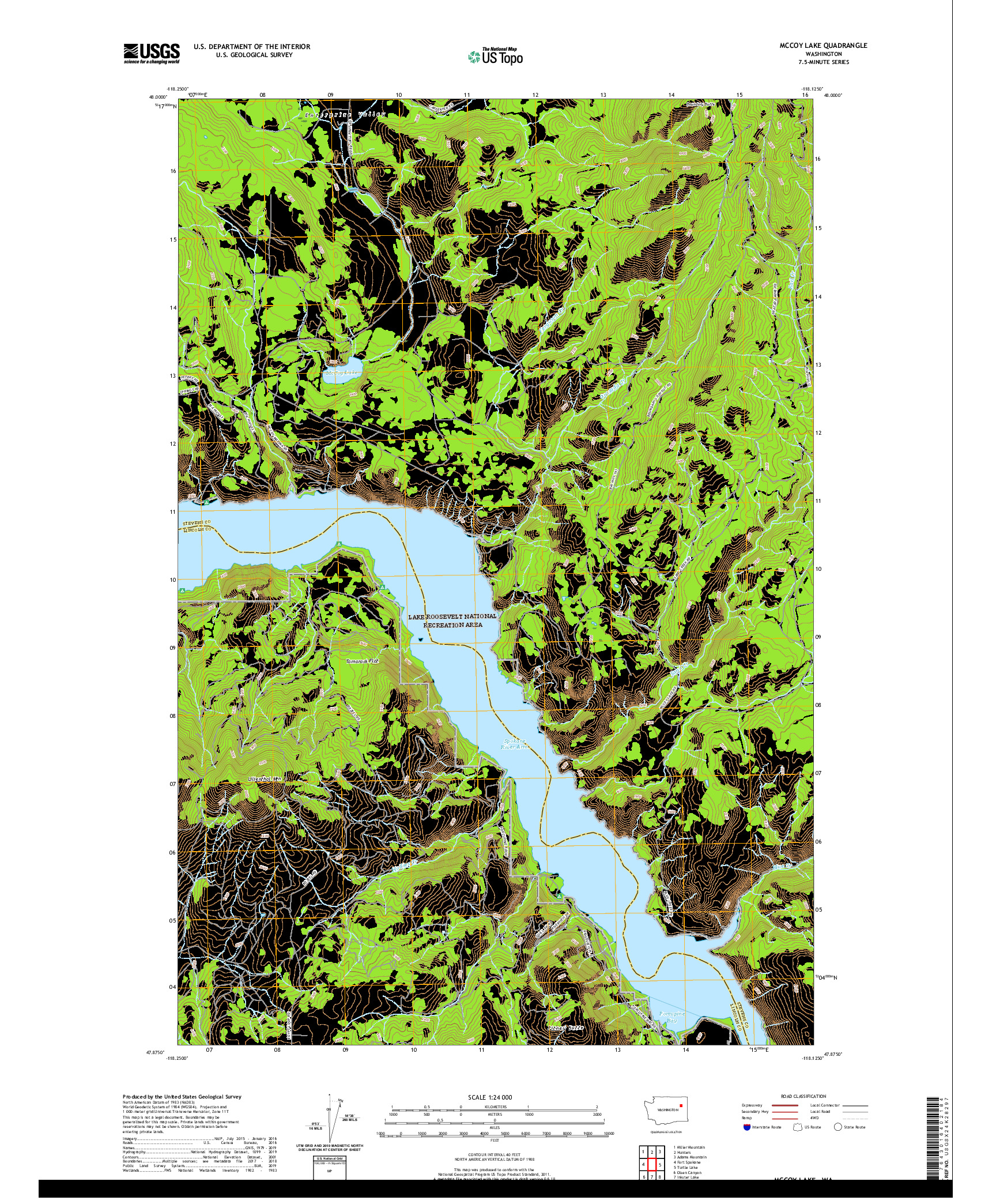 USGS US TOPO 7.5-MINUTE MAP FOR MCCOY LAKE, WA 2020