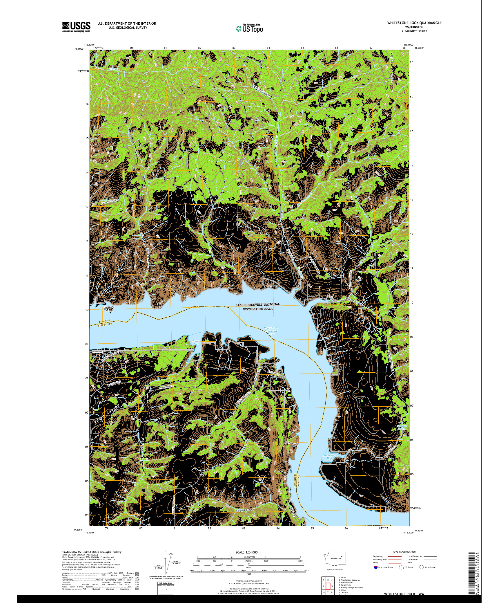 USGS US TOPO 7.5-MINUTE MAP FOR WHITESTONE ROCK, WA 2020