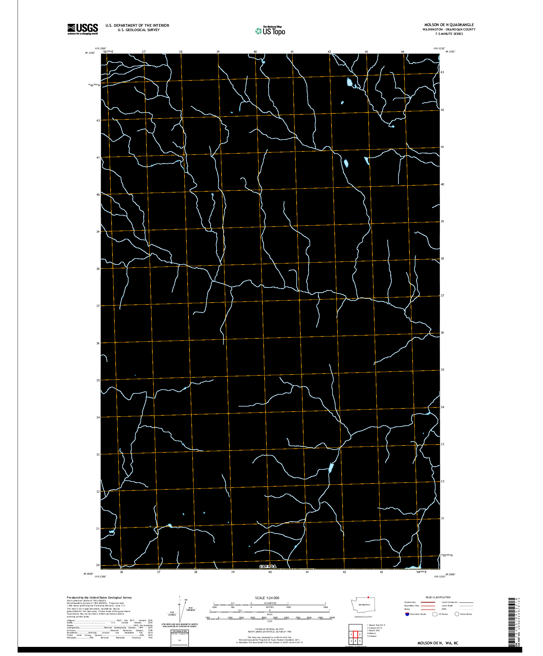 USGS US TOPO 7.5-MINUTE MAP FOR MOLSON OE N, WA,BC 2020