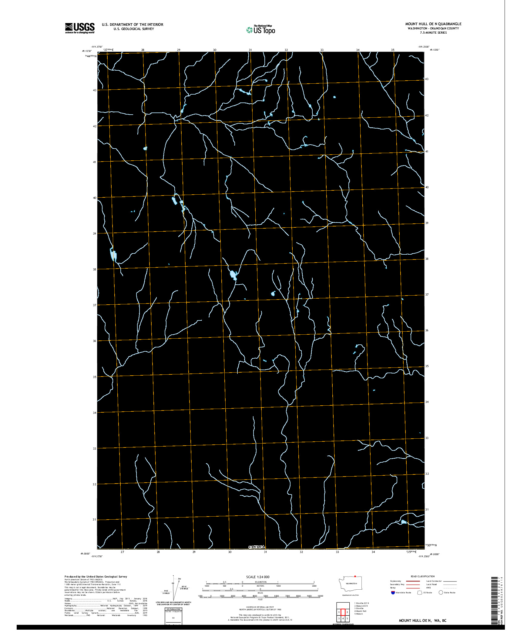 USGS US TOPO 7.5-MINUTE MAP FOR MOUNT HULL OE N, WA,BC 2020