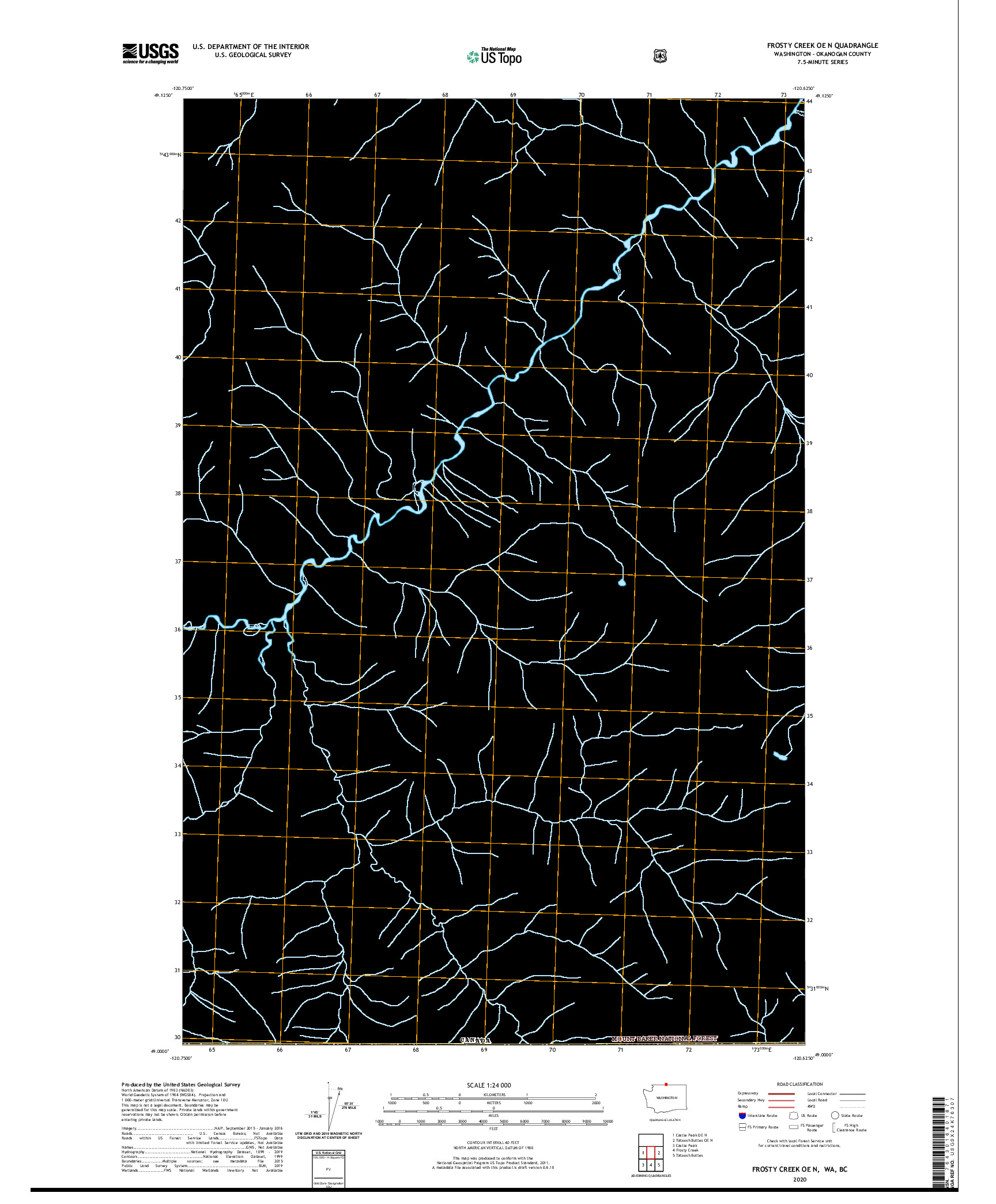 USGS US TOPO 7.5-MINUTE MAP FOR FROSTY CREEK OE N, WA,BC 2020