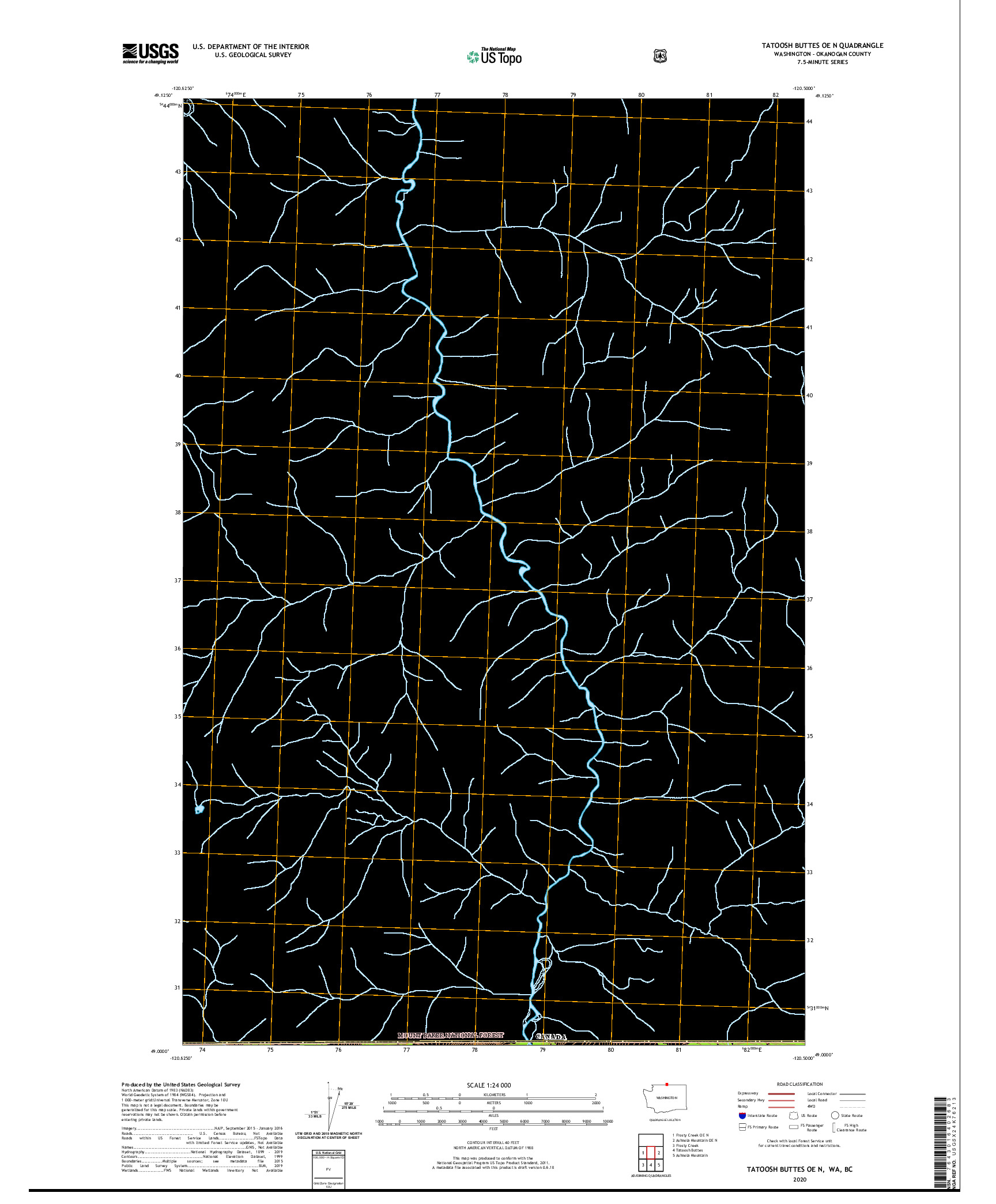 USGS US TOPO 7.5-MINUTE MAP FOR TATOOSH BUTTES OE N, WA,BC 2020