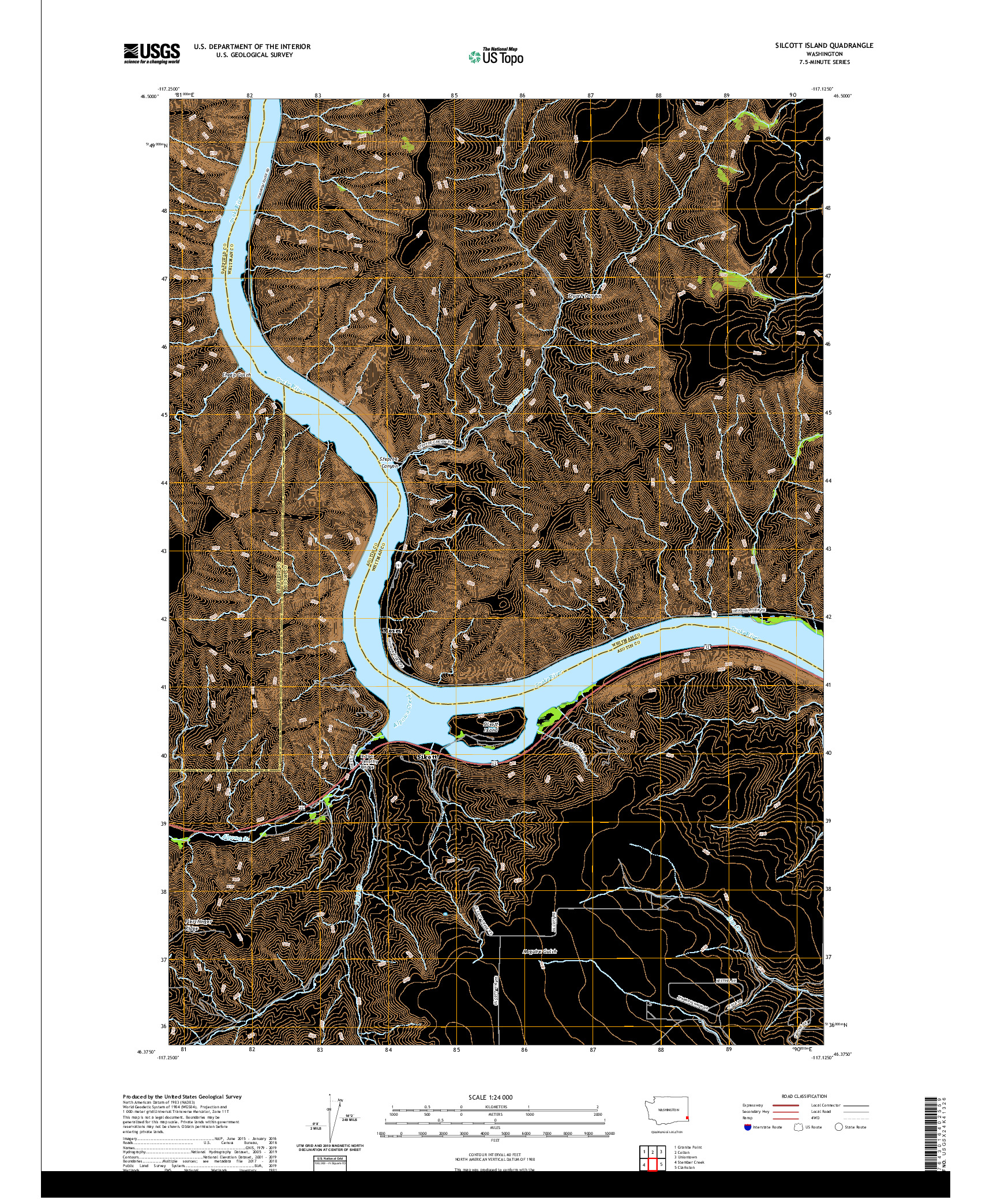 USGS US TOPO 7.5-MINUTE MAP FOR SILCOTT ISLAND, WA 2020