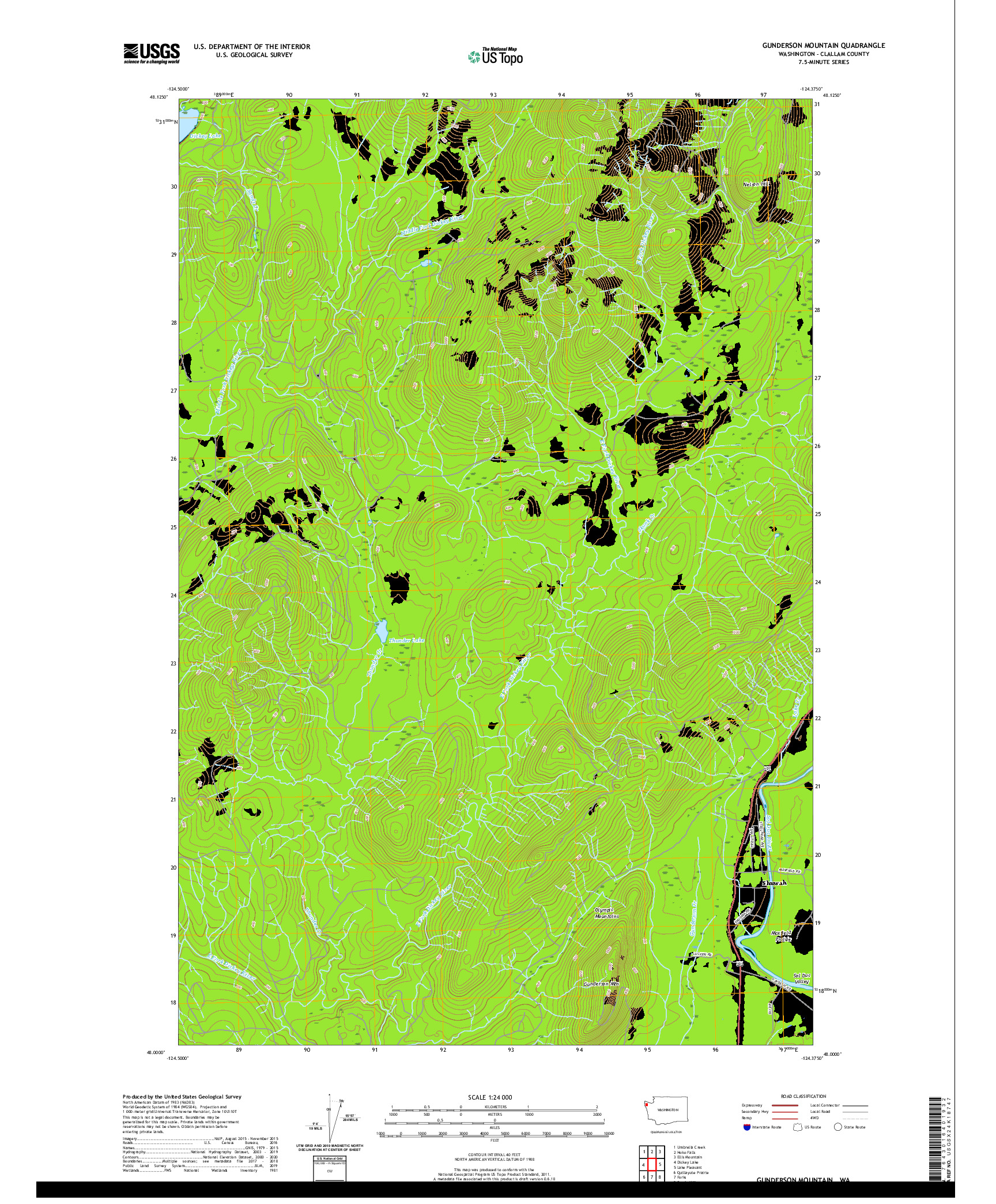 USGS US TOPO 7.5-MINUTE MAP FOR GUNDERSON MOUNTAIN, WA 2020