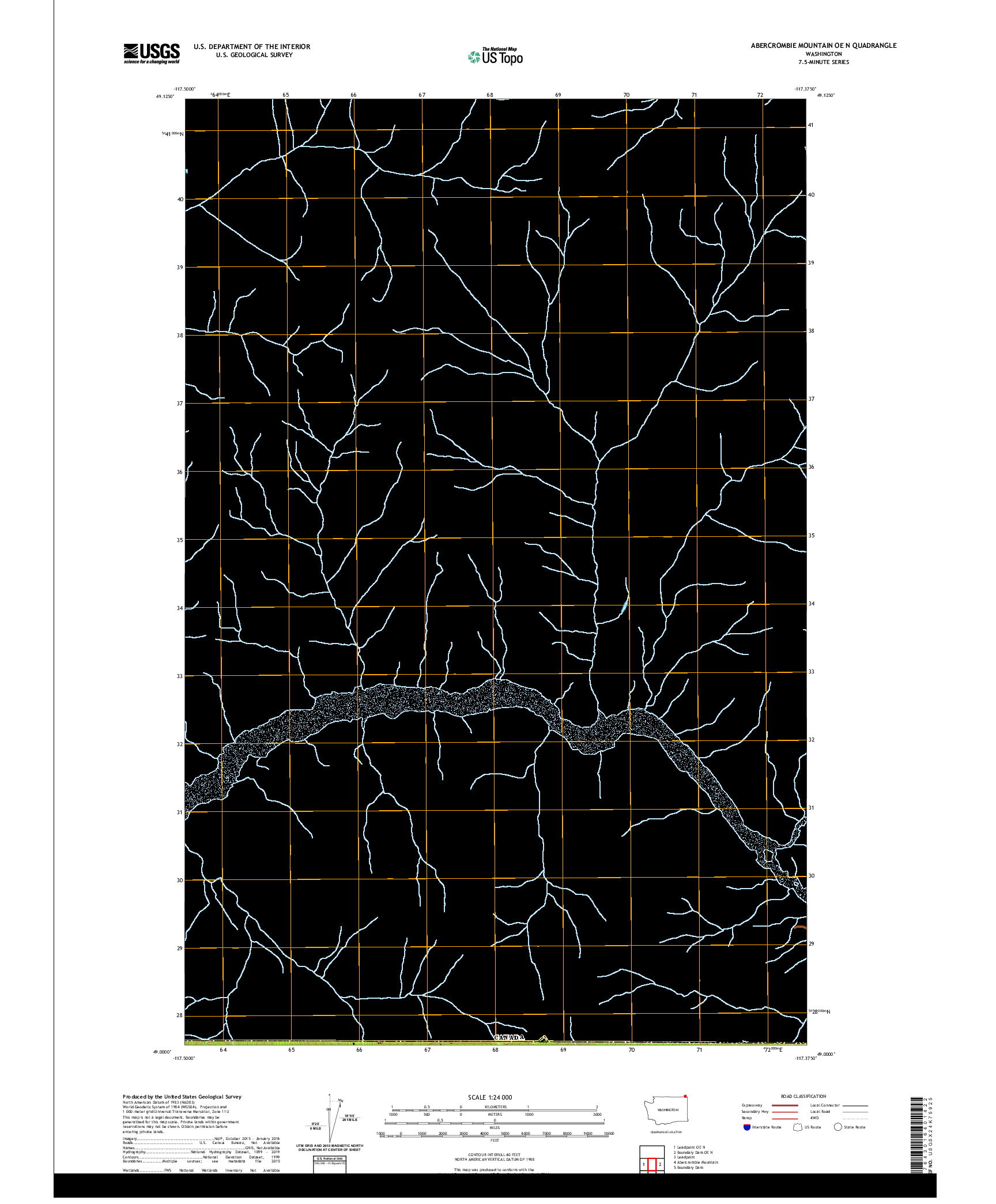 USGS US TOPO 7.5-MINUTE MAP FOR ABERCROMBIE MOUNTAIN OE N, WA,BC 2020