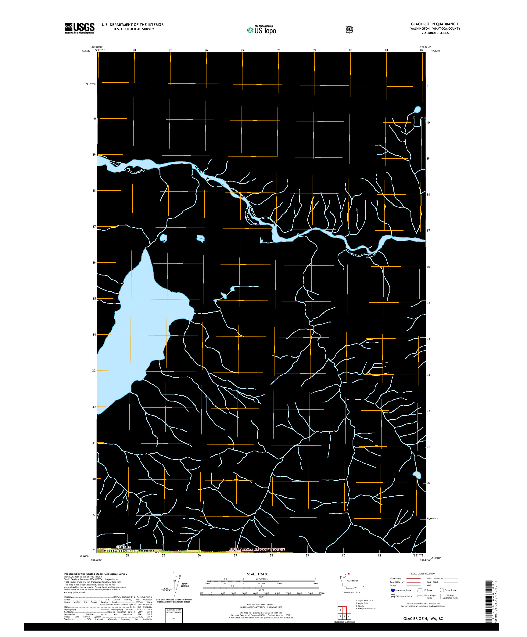 USGS US TOPO 7.5-MINUTE MAP FOR GLACIER OE N, WA,BC 2020