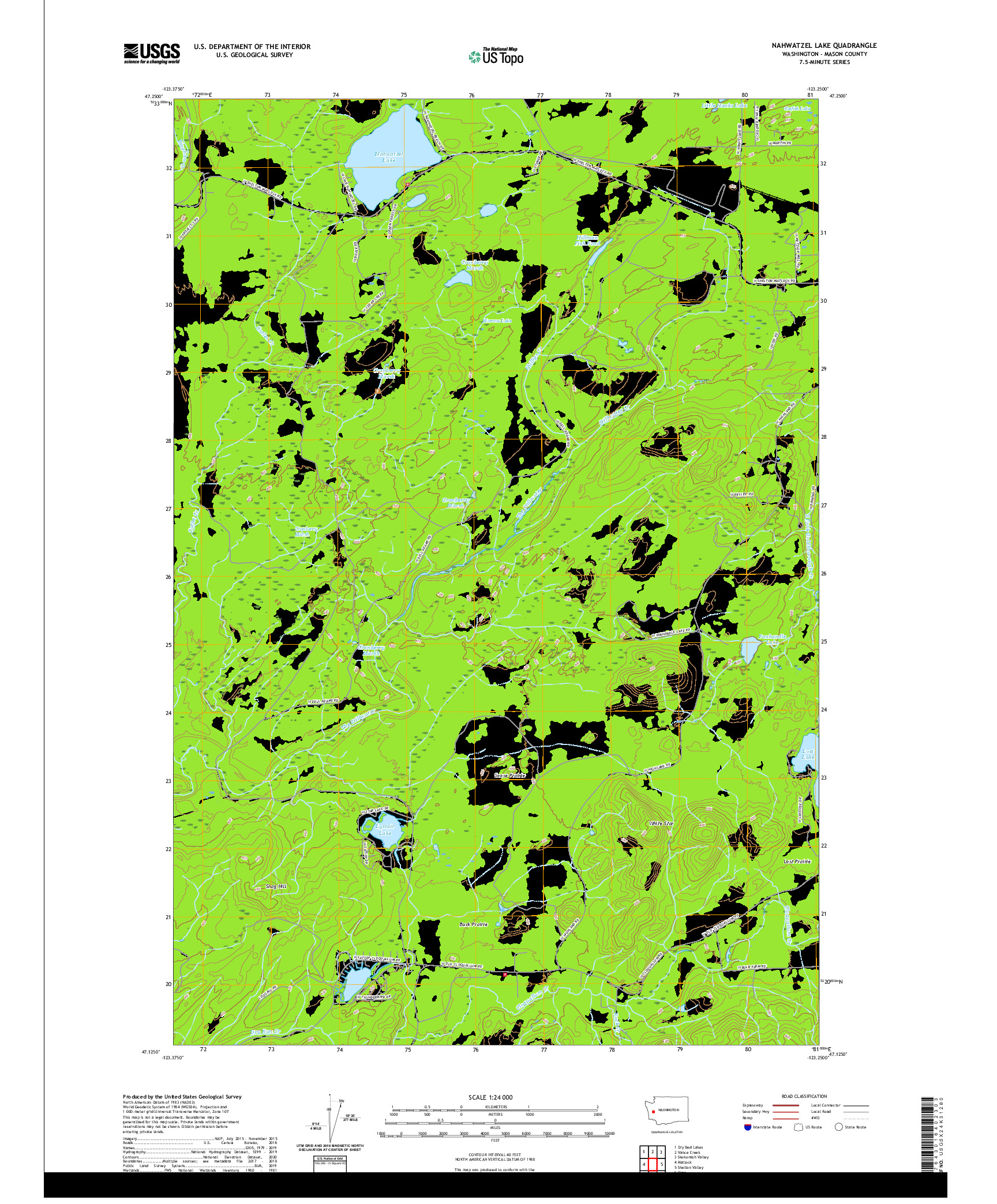 USGS US TOPO 7.5-MINUTE MAP FOR NAHWATZEL LAKE, WA 2020