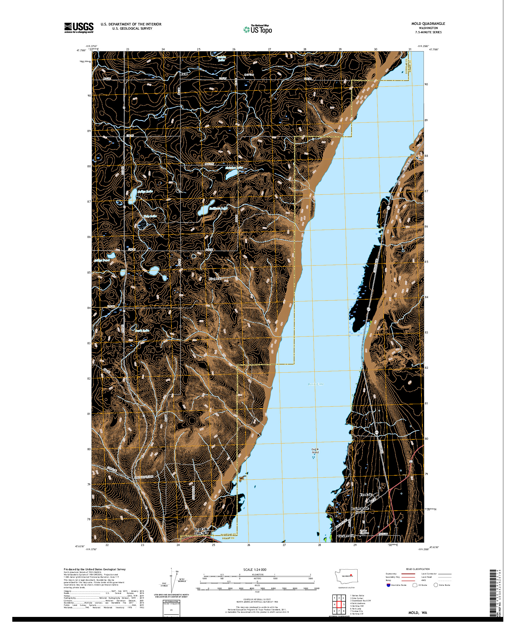 USGS US TOPO 7.5-MINUTE MAP FOR MOLD, WA 2020