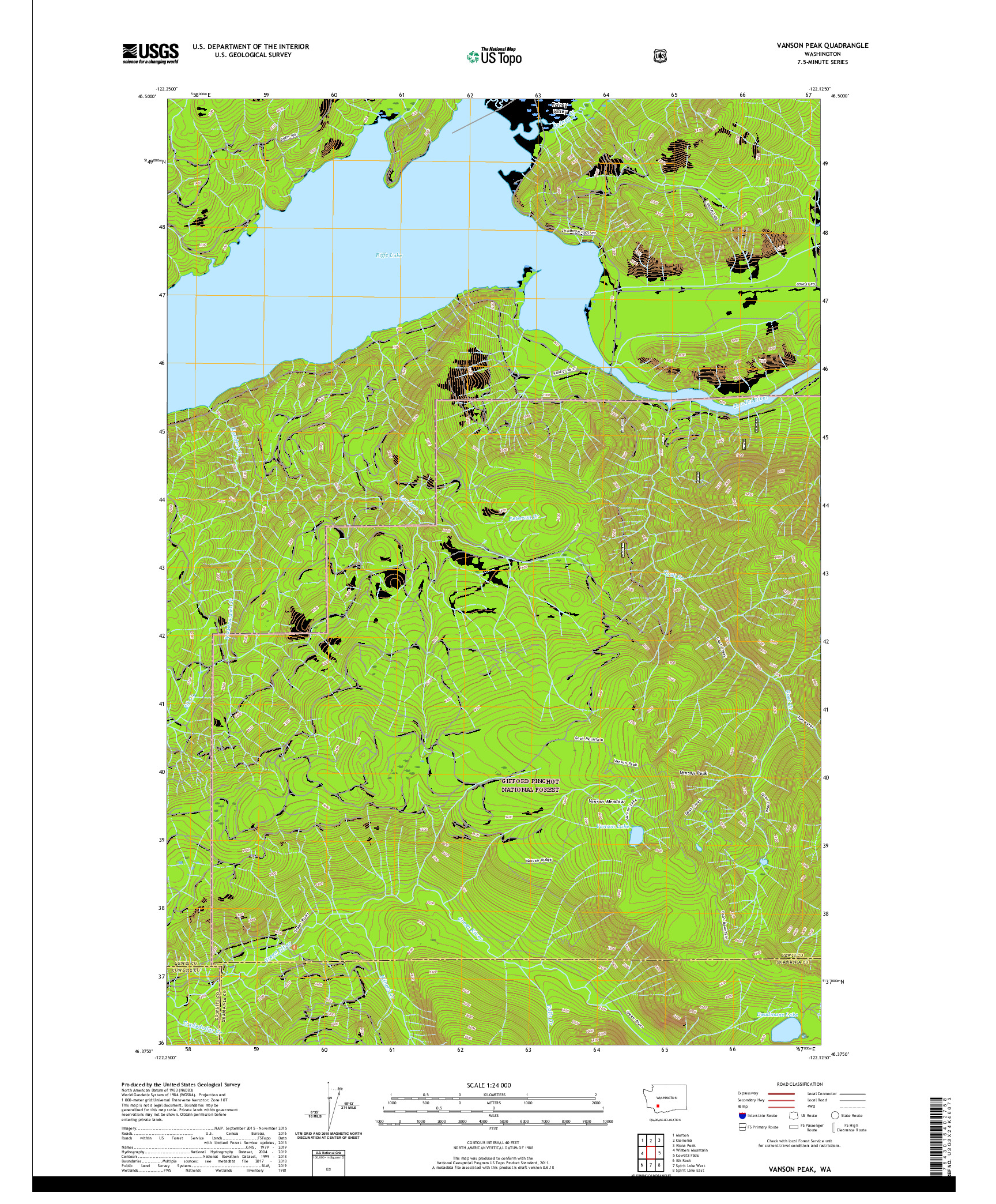 USGS US TOPO 7.5-MINUTE MAP FOR VANSON PEAK, WA 2020