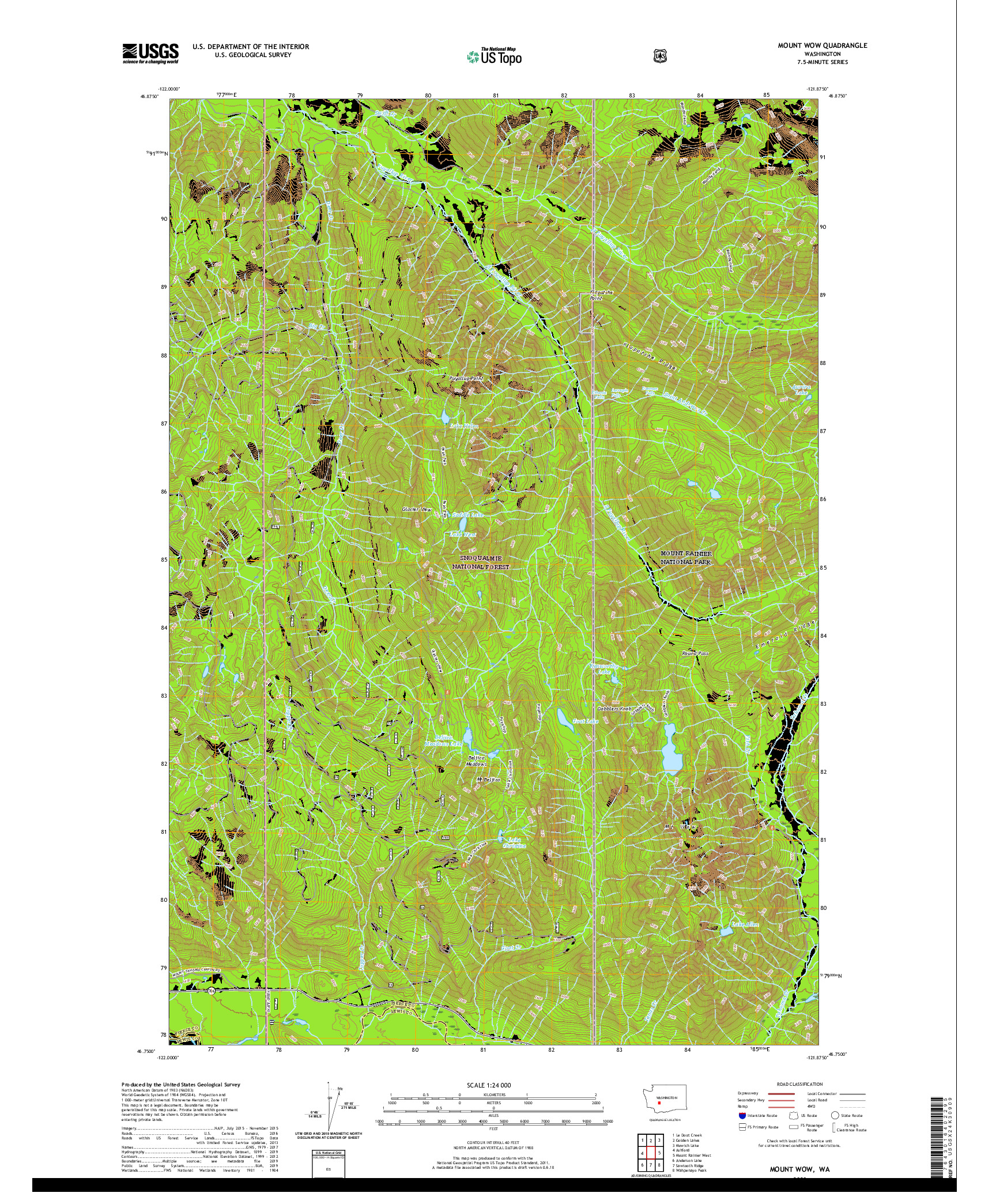 USGS US TOPO 7.5-MINUTE MAP FOR MOUNT WOW, WA 2020