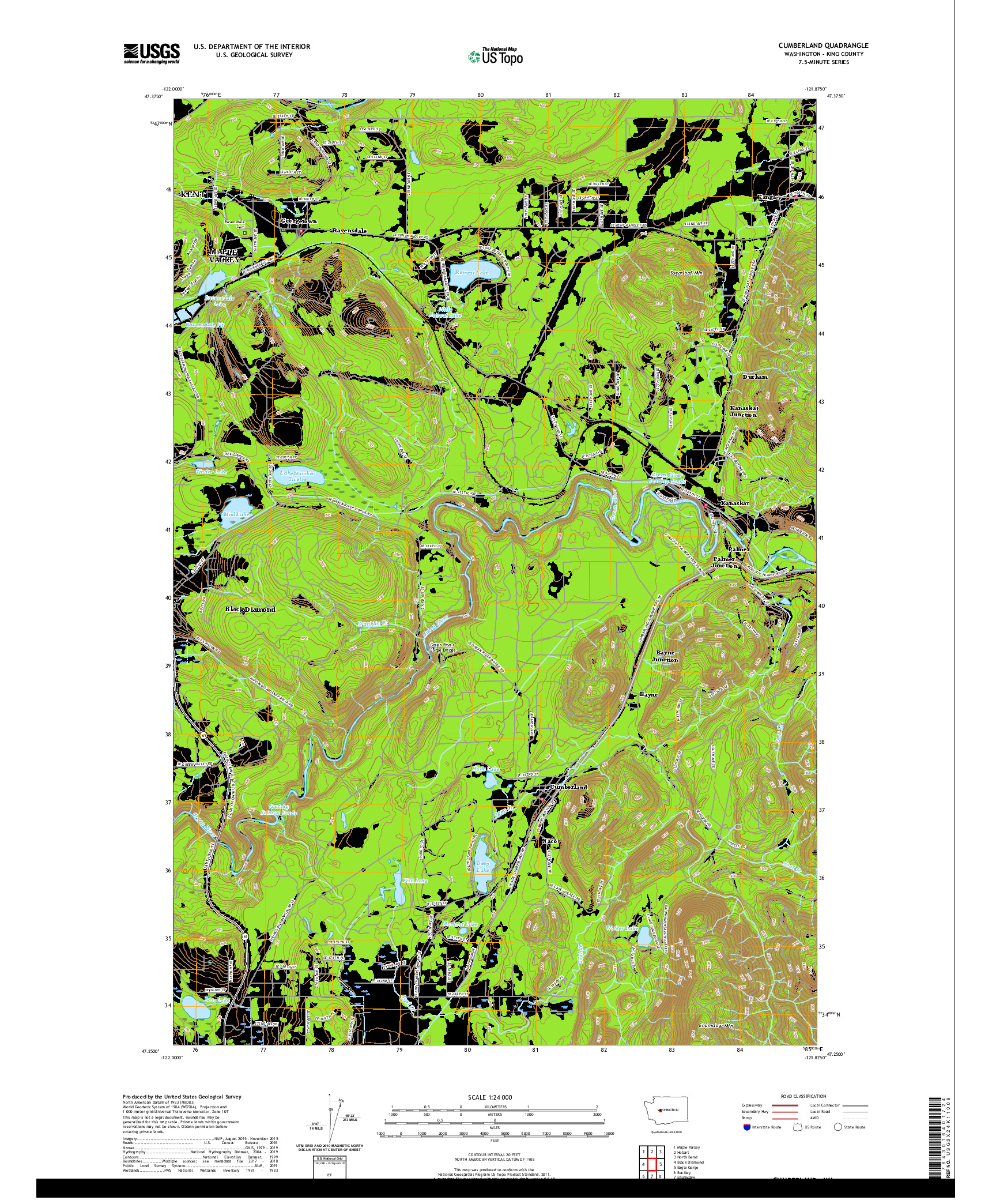 USGS US TOPO 7.5-MINUTE MAP FOR CUMBERLAND, WA 2020