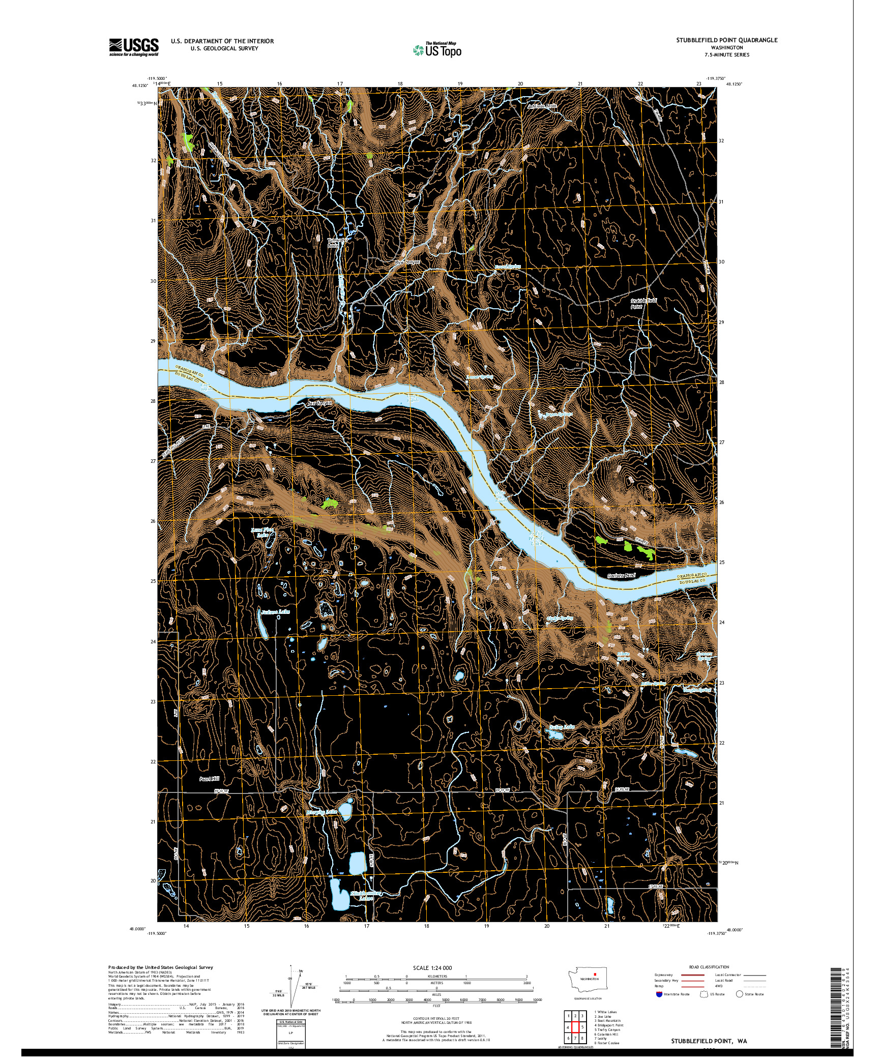 USGS US TOPO 7.5-MINUTE MAP FOR STUBBLEFIELD POINT, WA 2020