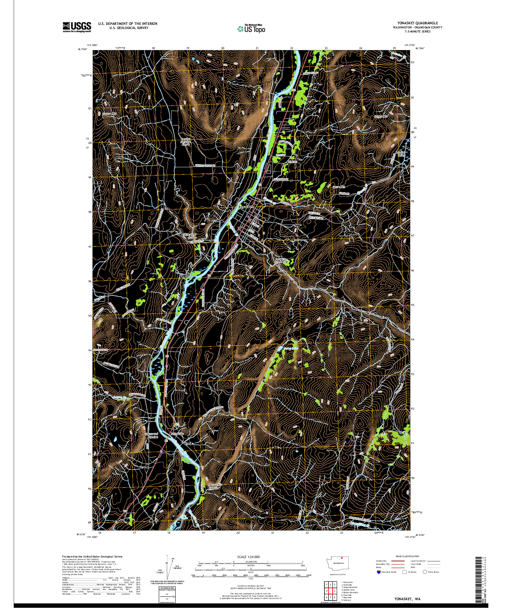 USGS US TOPO 7.5-MINUTE MAP FOR TONASKET, WA 2020