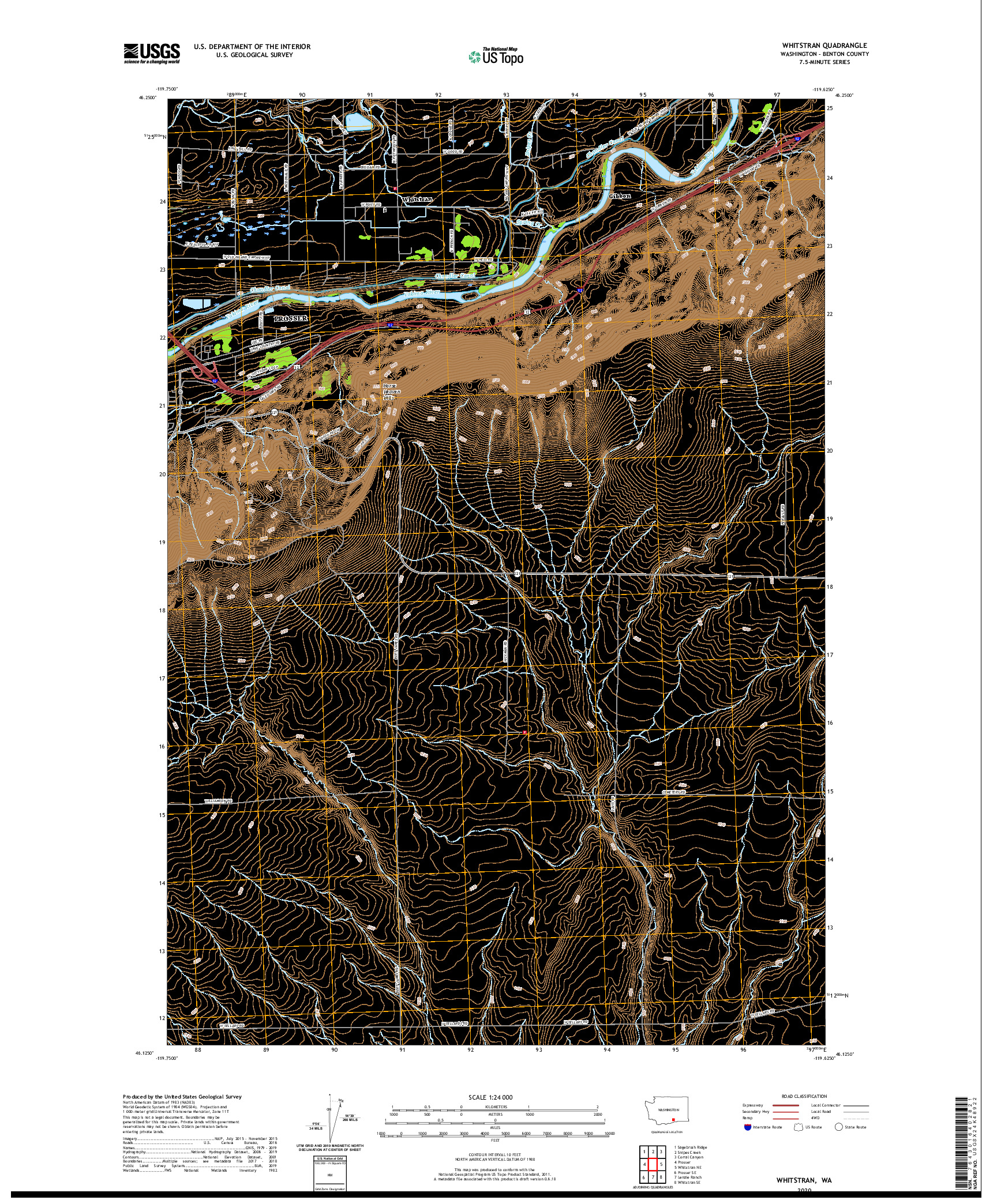 USGS US TOPO 7.5-MINUTE MAP FOR WHITSTRAN, WA 2020