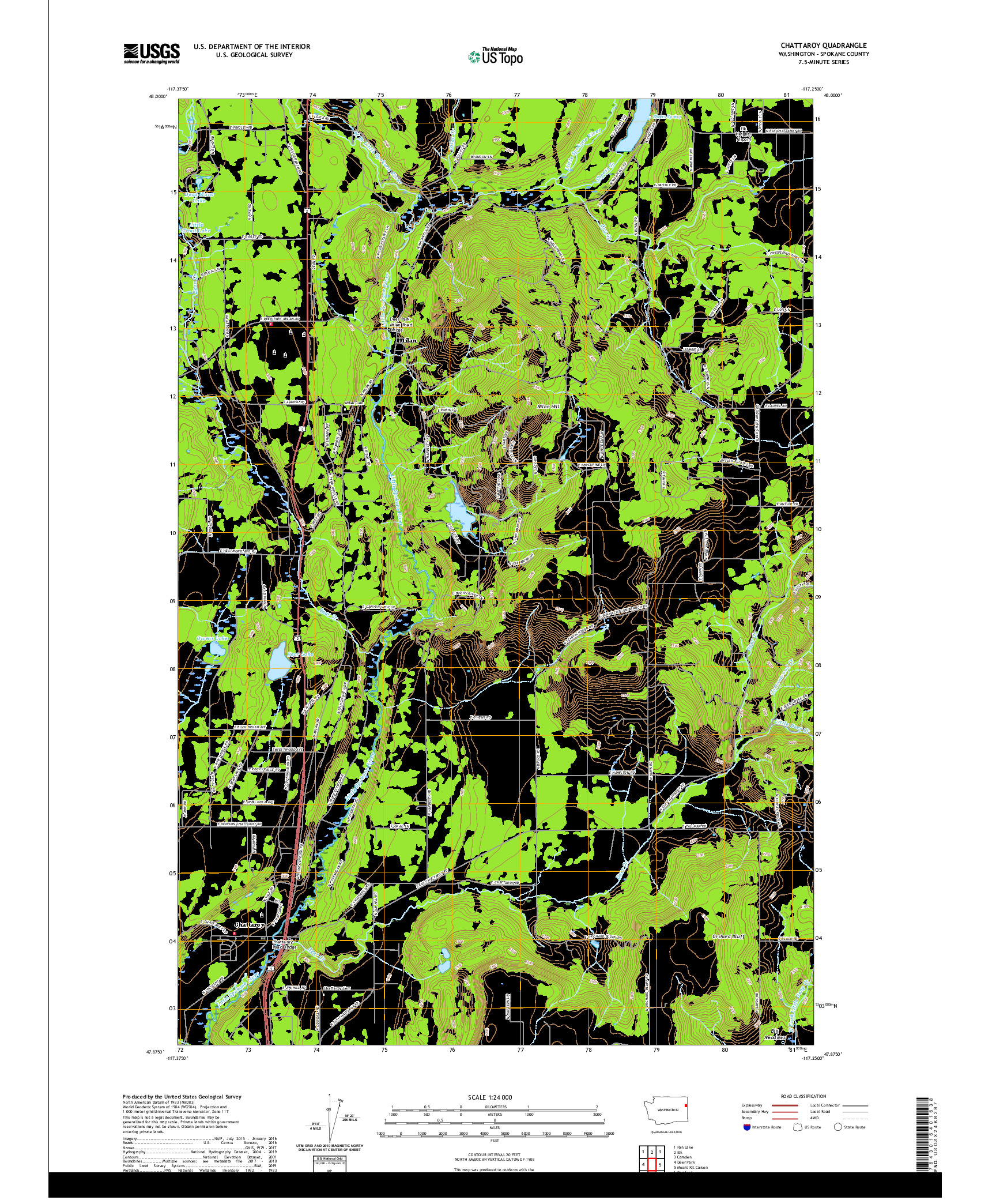 USGS US TOPO 7.5-MINUTE MAP FOR CHATTAROY, WA 2020