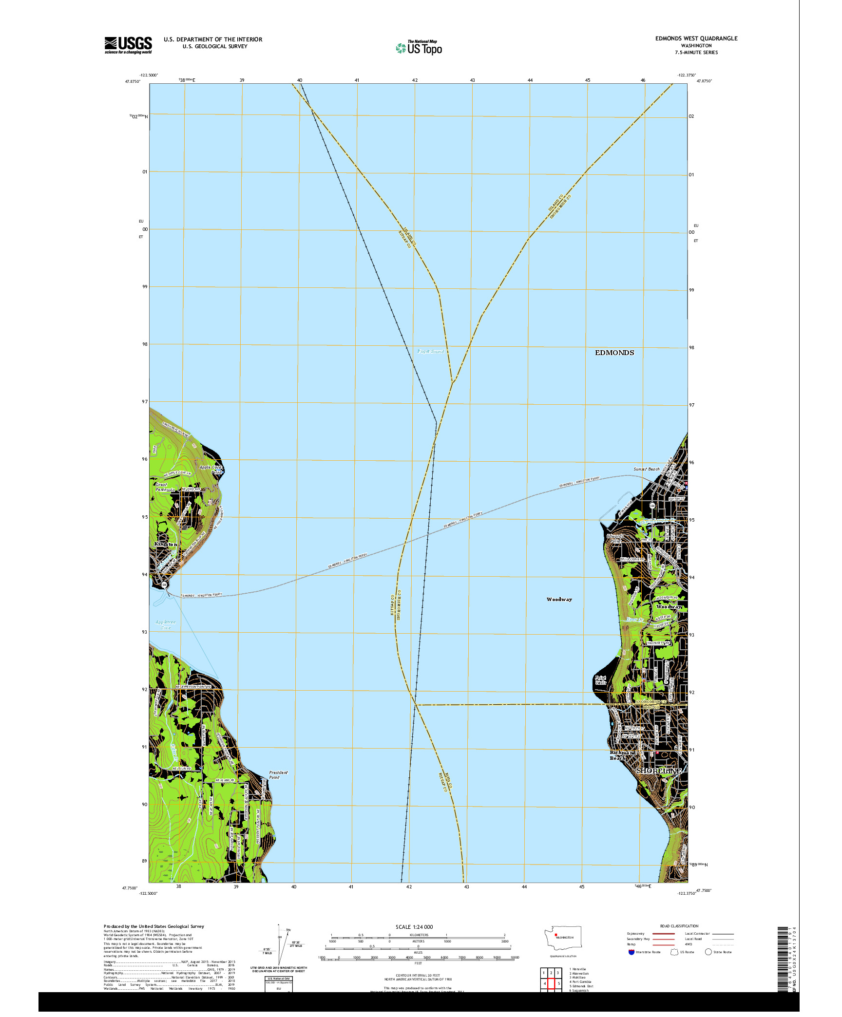 USGS US TOPO 7.5-MINUTE MAP FOR EDMONDS WEST, WA 2020