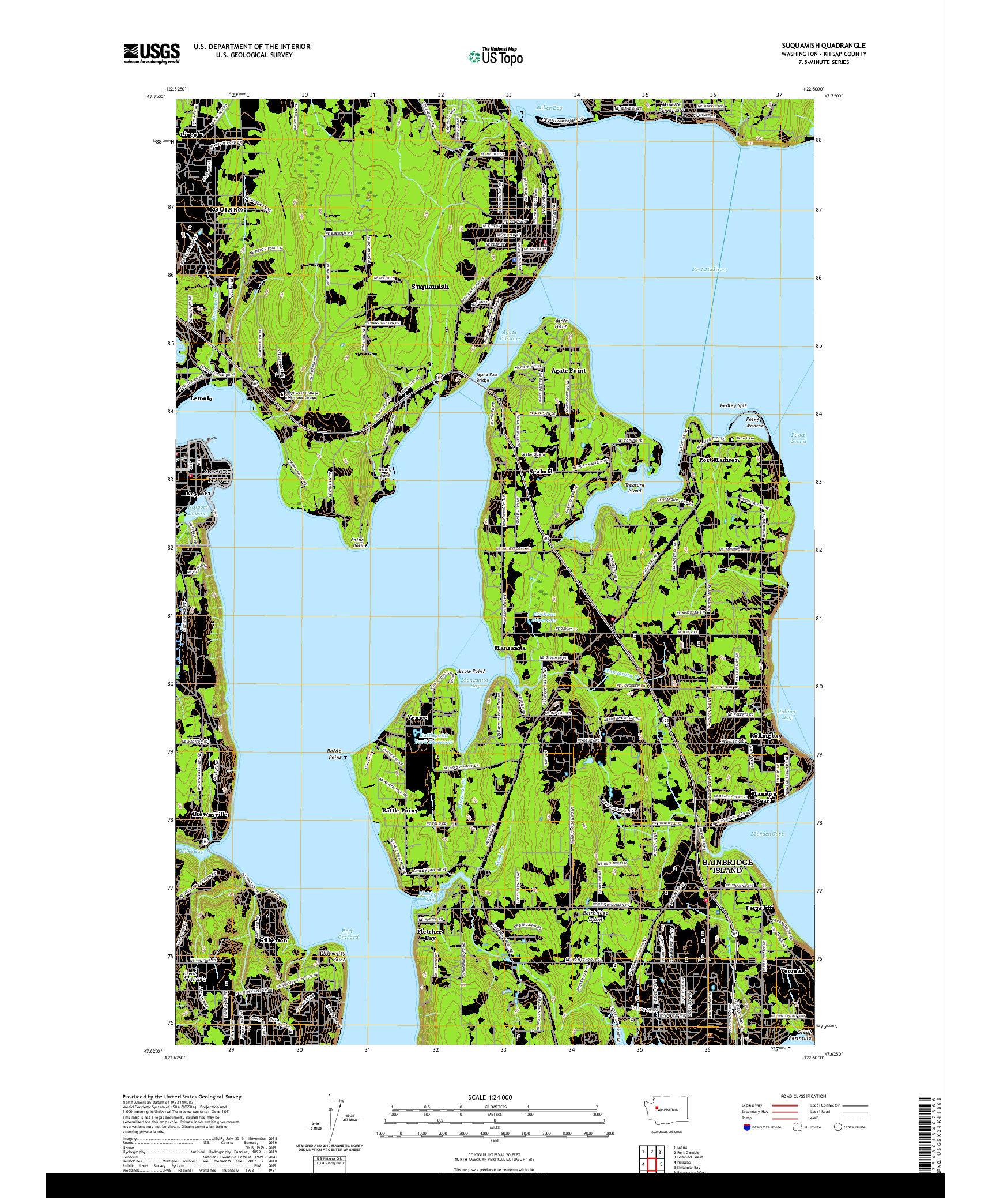 USGS US TOPO 7.5-MINUTE MAP FOR SUQUAMISH, WA 2020