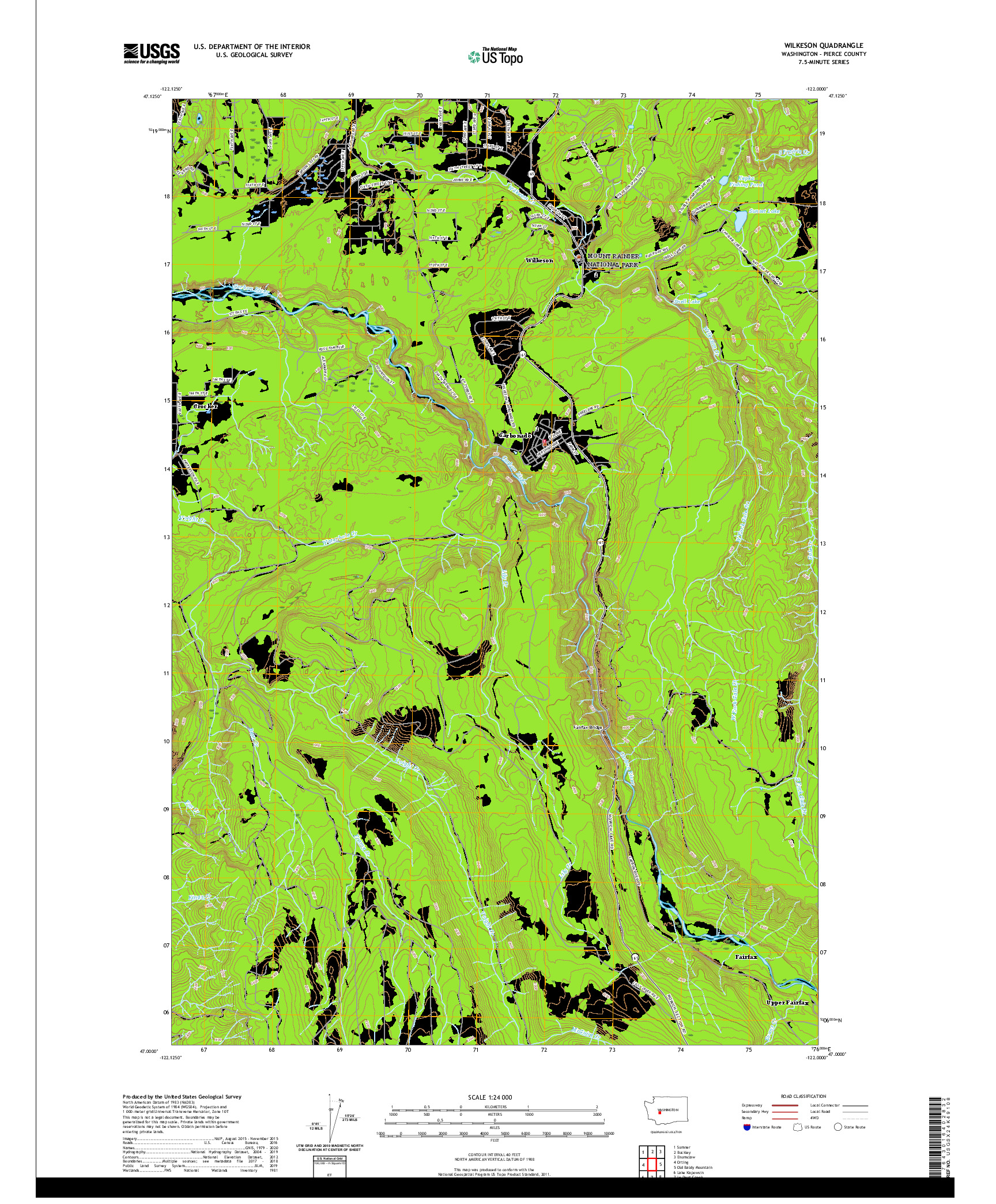 USGS US TOPO 7.5-MINUTE MAP FOR WILKESON, WA 2020