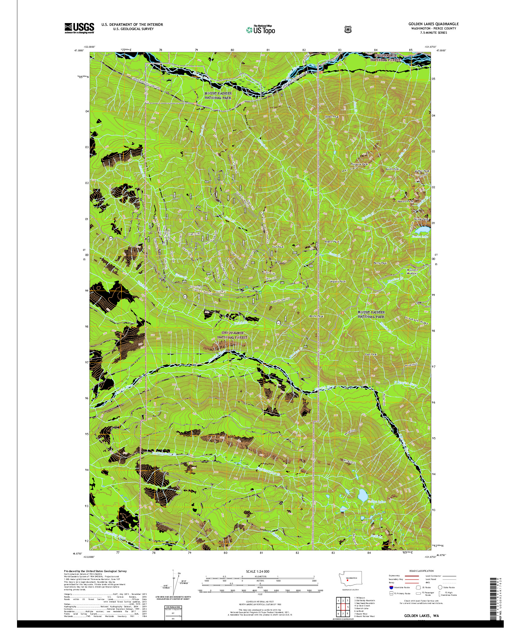 USGS US TOPO 7.5-MINUTE MAP FOR GOLDEN LAKES, WA 2020