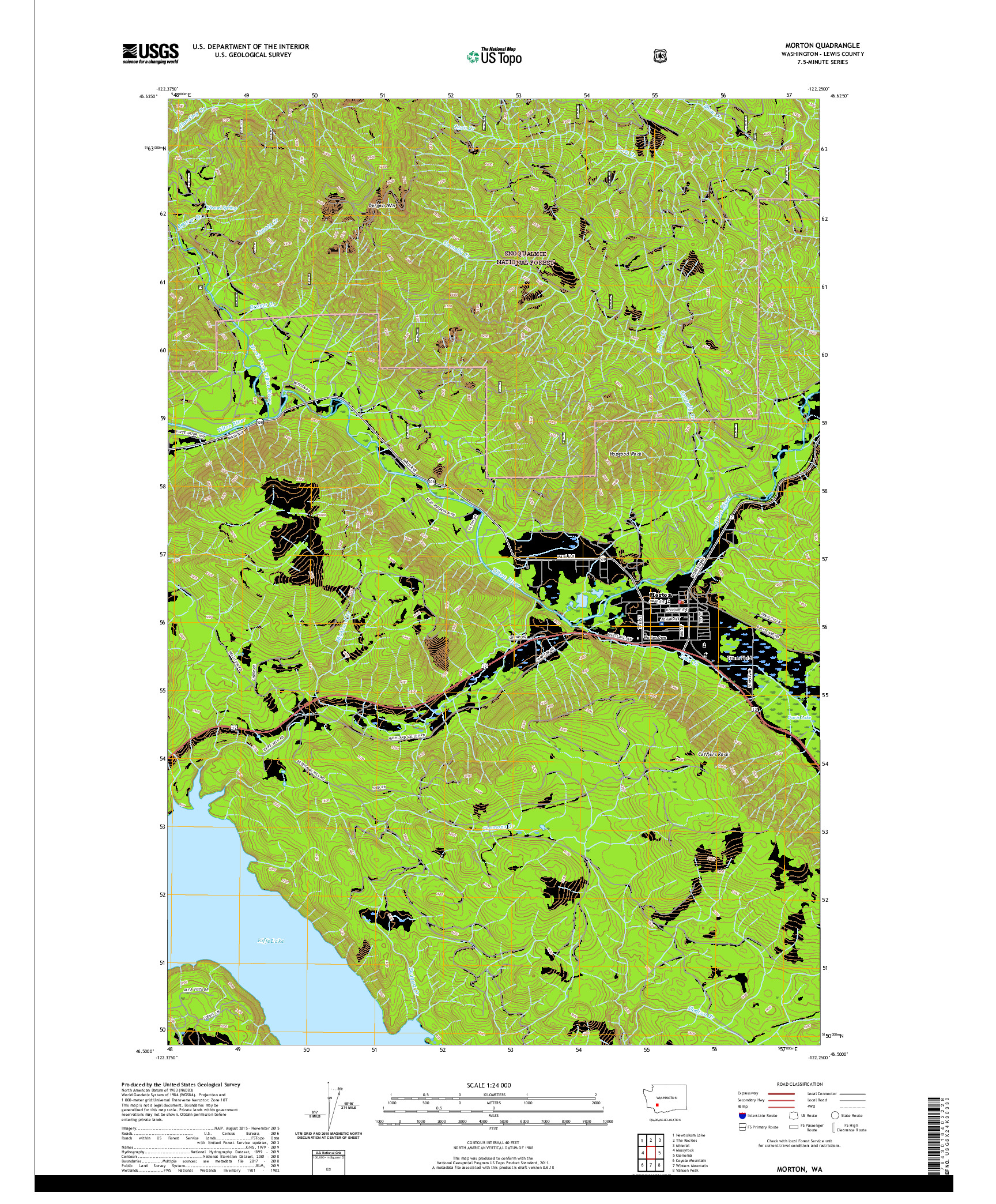 USGS US TOPO 7.5-MINUTE MAP FOR MORTON, WA 2020