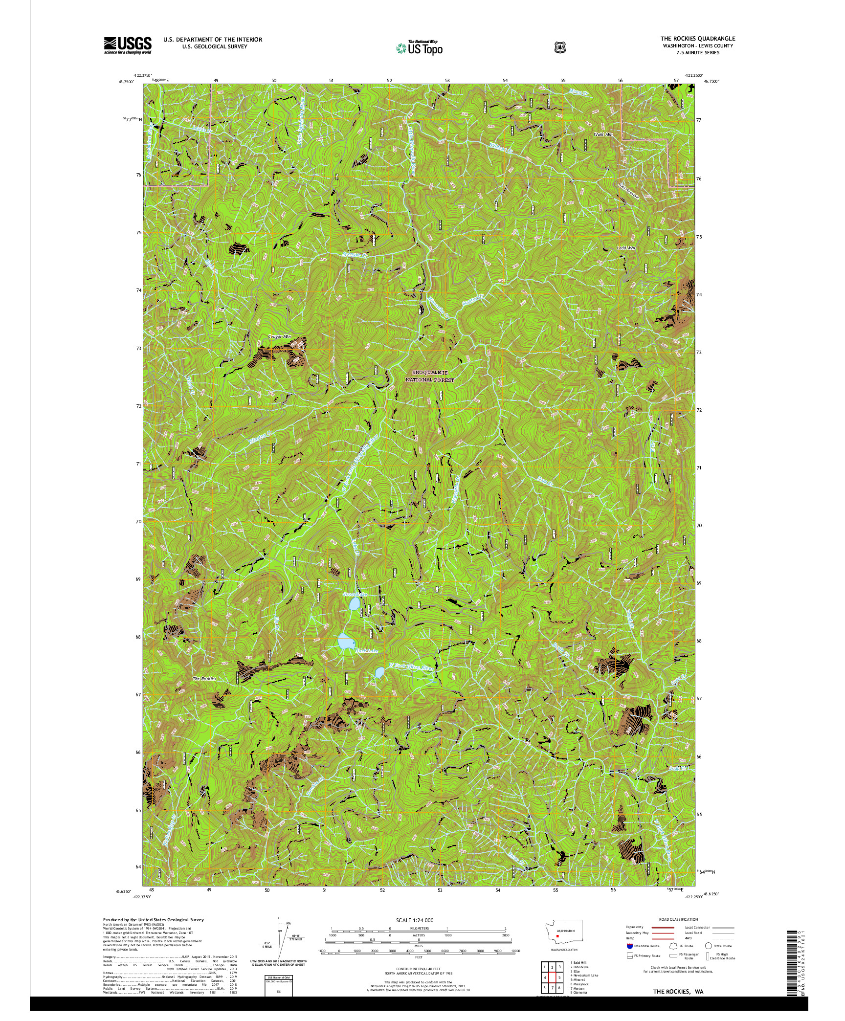 USGS US TOPO 7.5-MINUTE MAP FOR THE ROCKIES, WA 2020