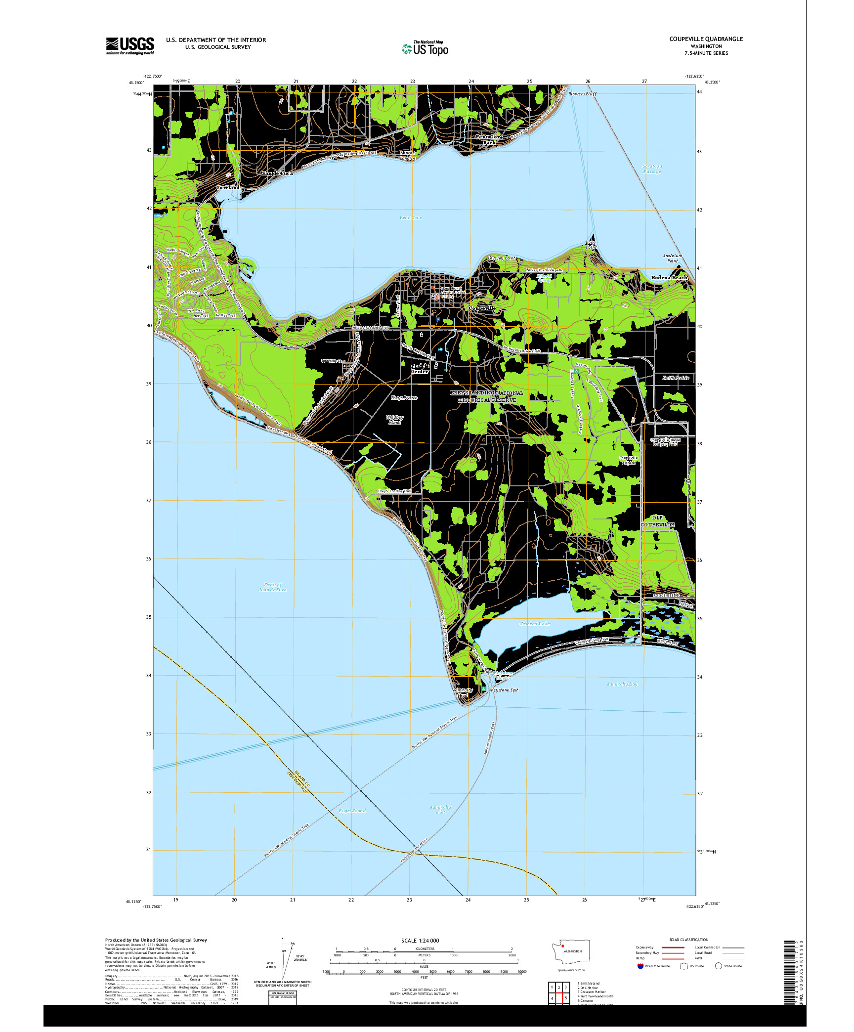 USGS US TOPO 7.5-MINUTE MAP FOR COUPEVILLE, WA 2020