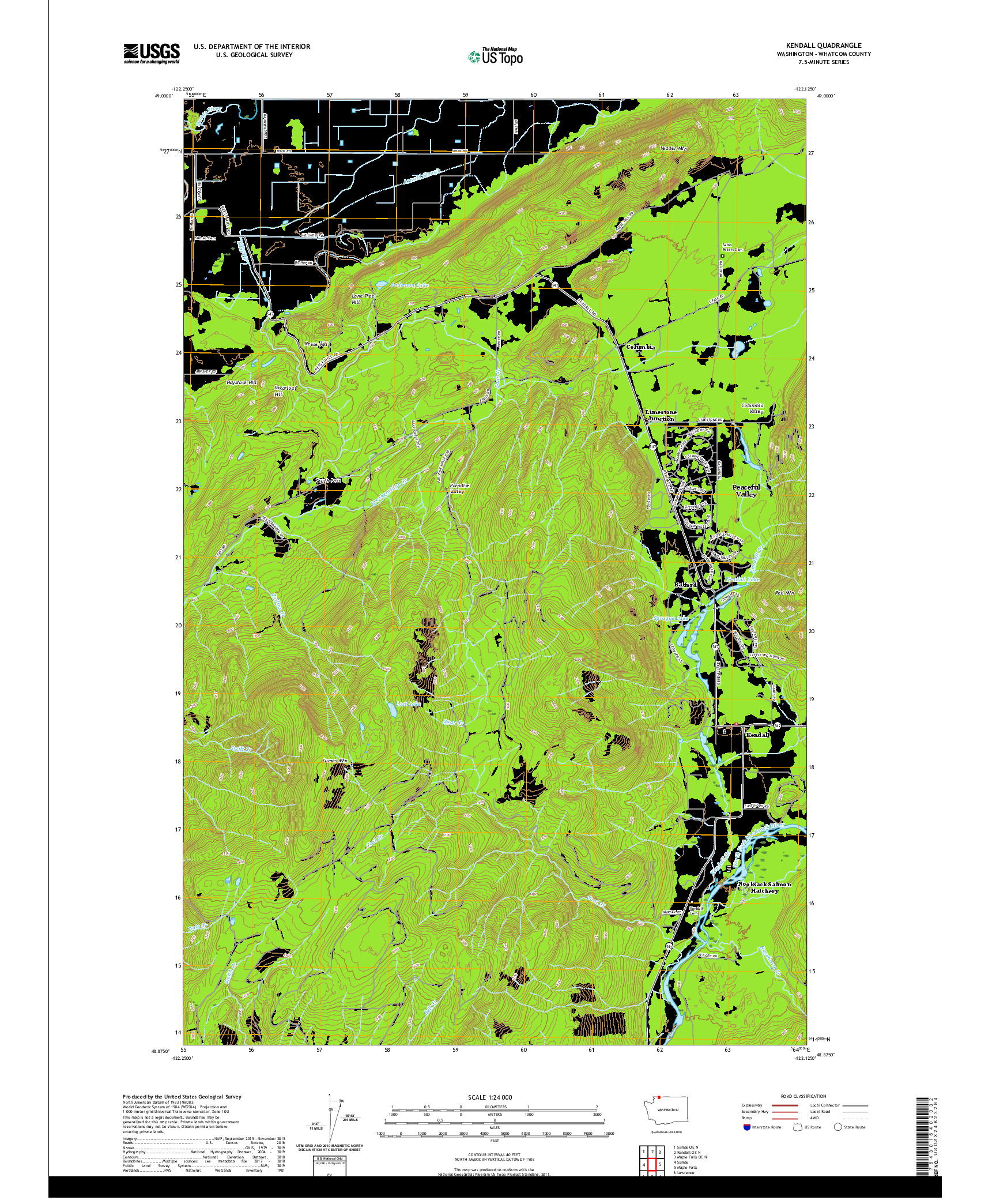 USGS US TOPO 7.5-MINUTE MAP FOR KENDALL, WA,BC 2020