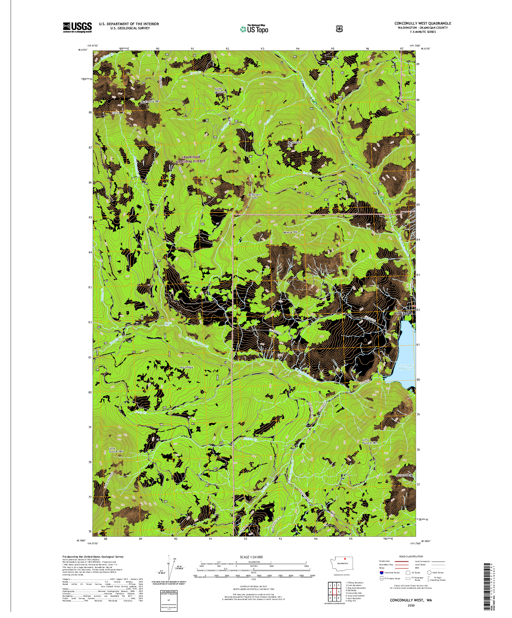 USGS US TOPO 7.5-MINUTE MAP FOR CONCONULLY WEST, WA 2020