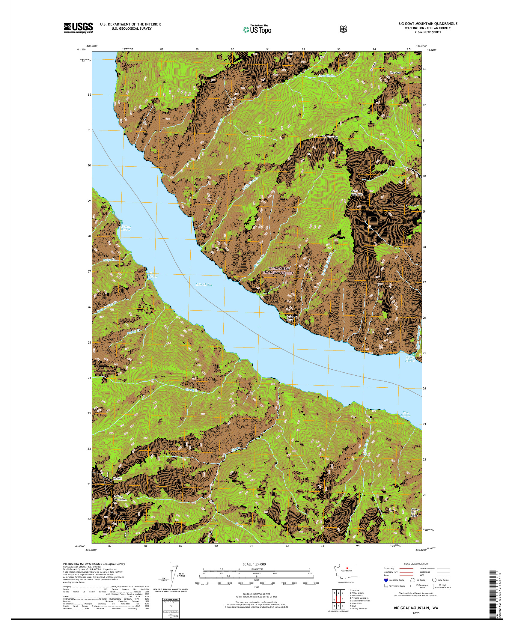 USGS US TOPO 7.5-MINUTE MAP FOR BIG GOAT MOUNTAIN, WA 2020