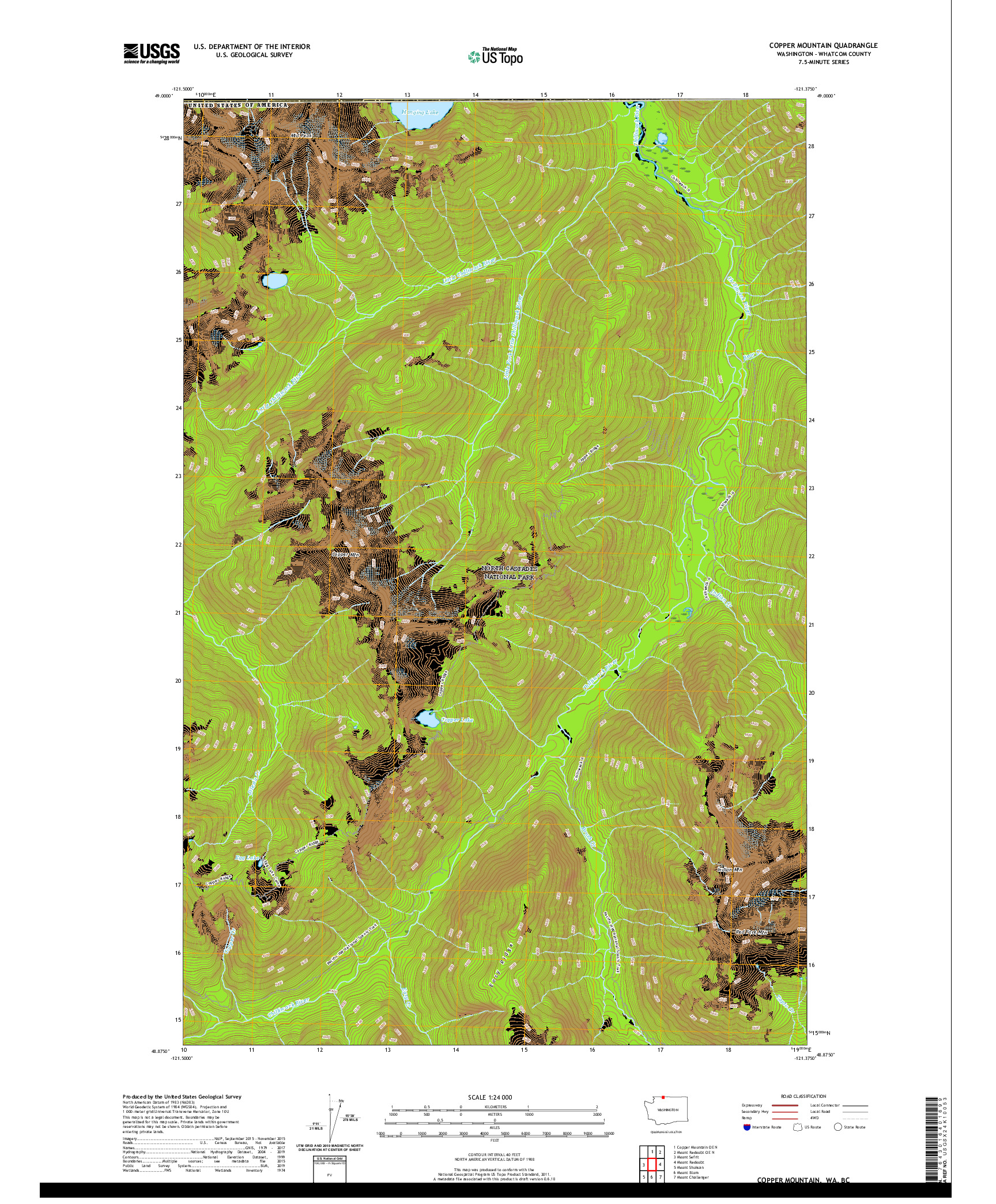 USGS US TOPO 7.5-MINUTE MAP FOR COPPER MOUNTAIN, WA,BC 2020