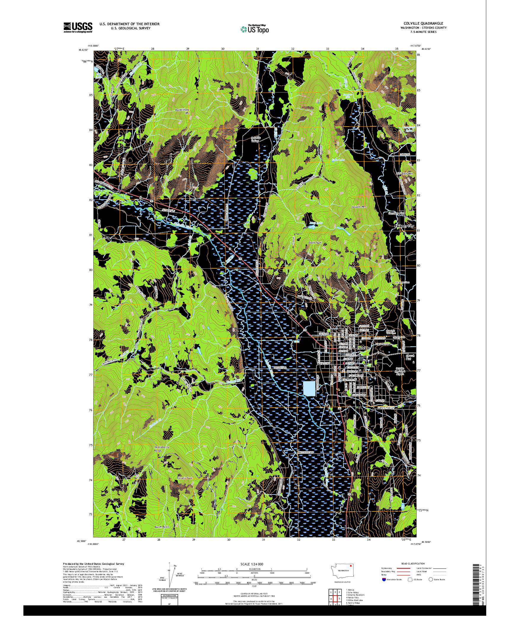 USGS US TOPO 7.5-MINUTE MAP FOR COLVILLE, WA 2020