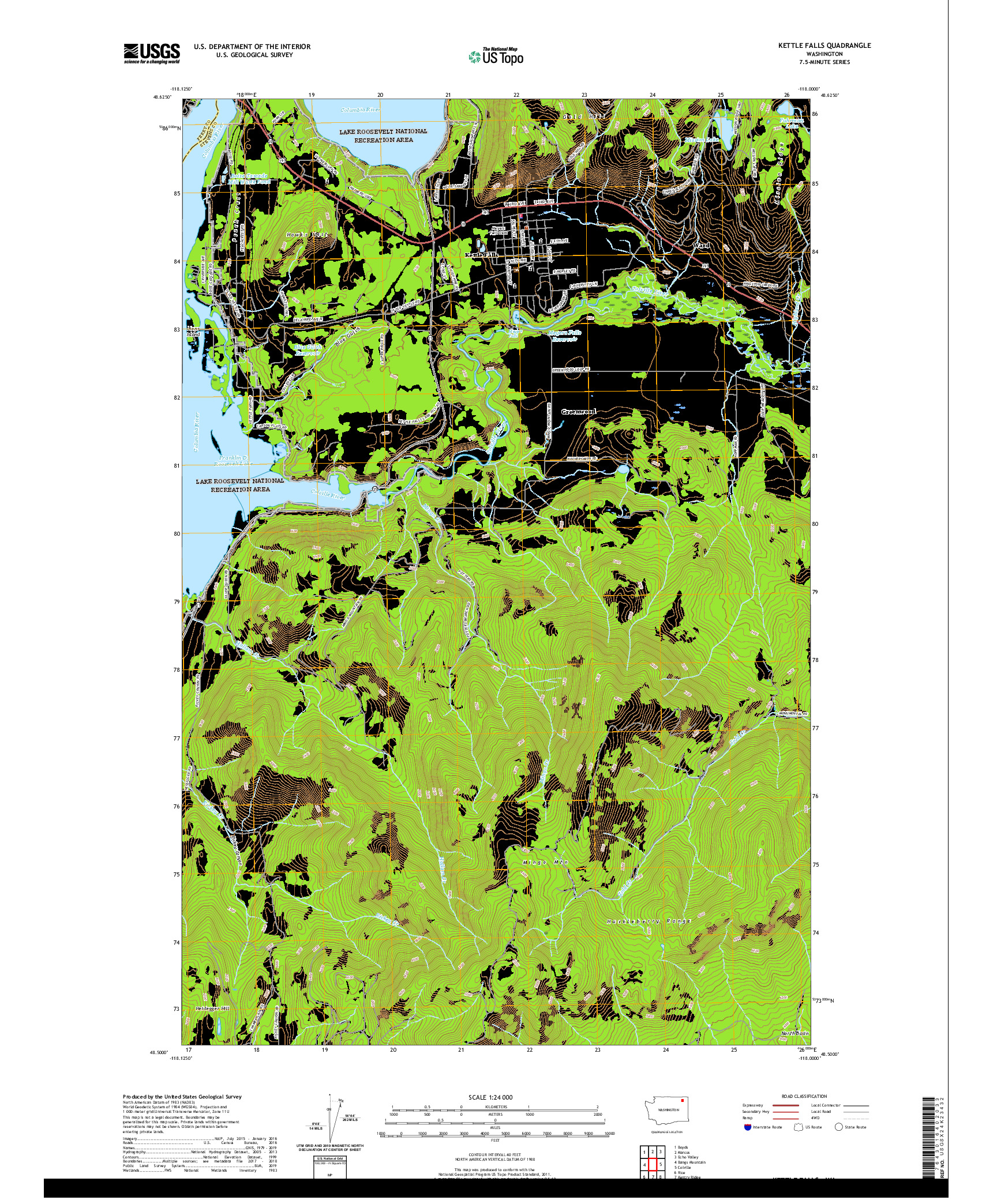 USGS US TOPO 7.5-MINUTE MAP FOR KETTLE FALLS, WA 2020