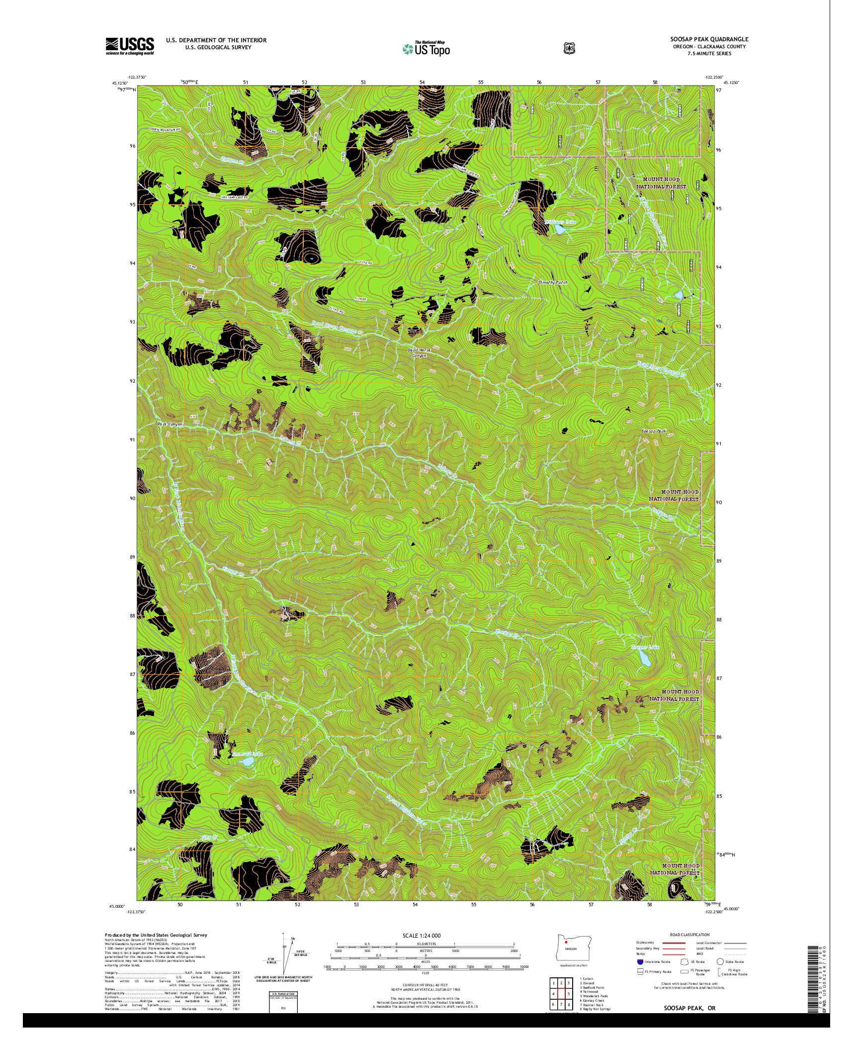 USGS US TOPO 7.5-MINUTE MAP FOR SOOSAP PEAK, OR 2020
