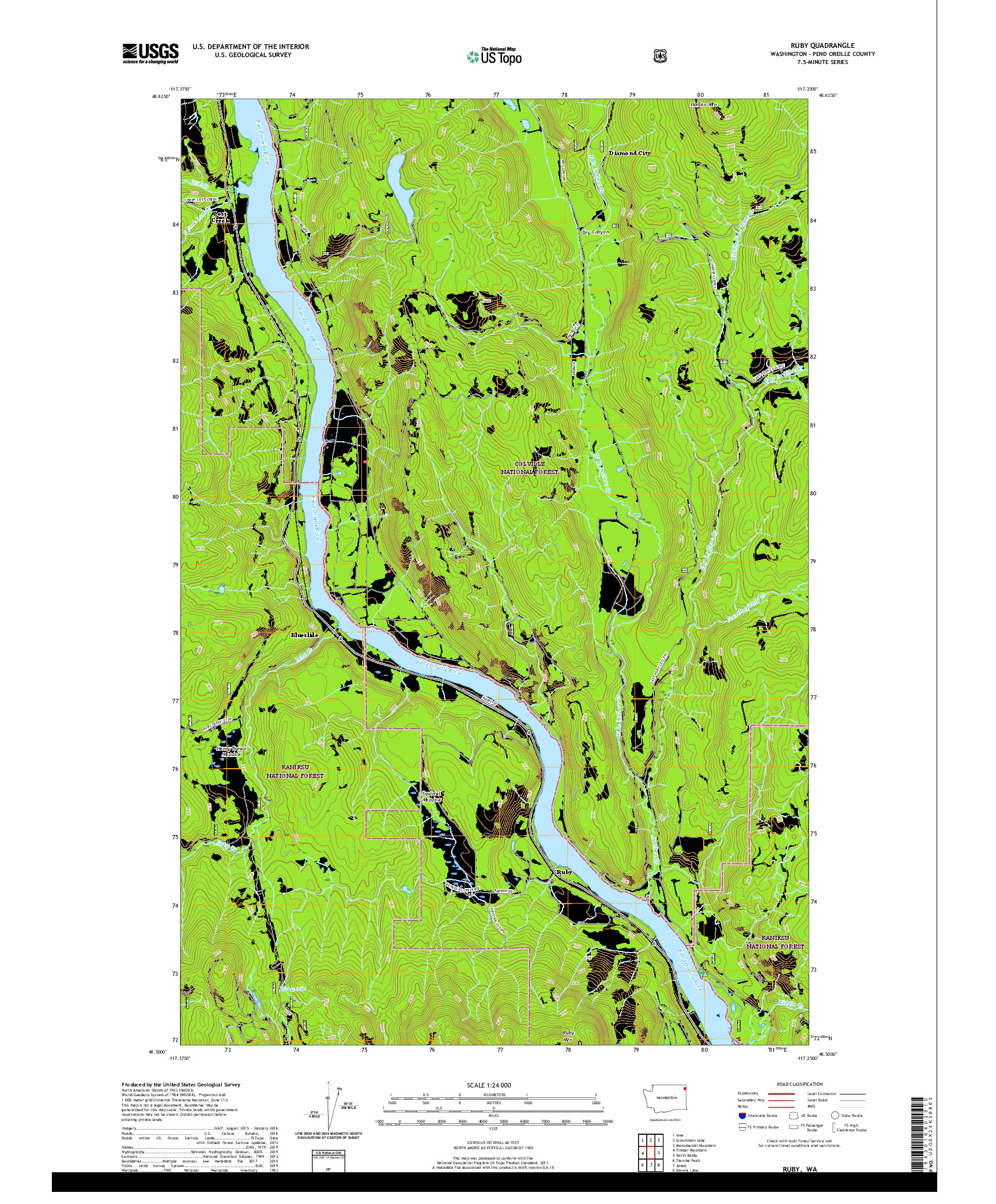 USGS US TOPO 7.5-MINUTE MAP FOR RUBY, WA 2020